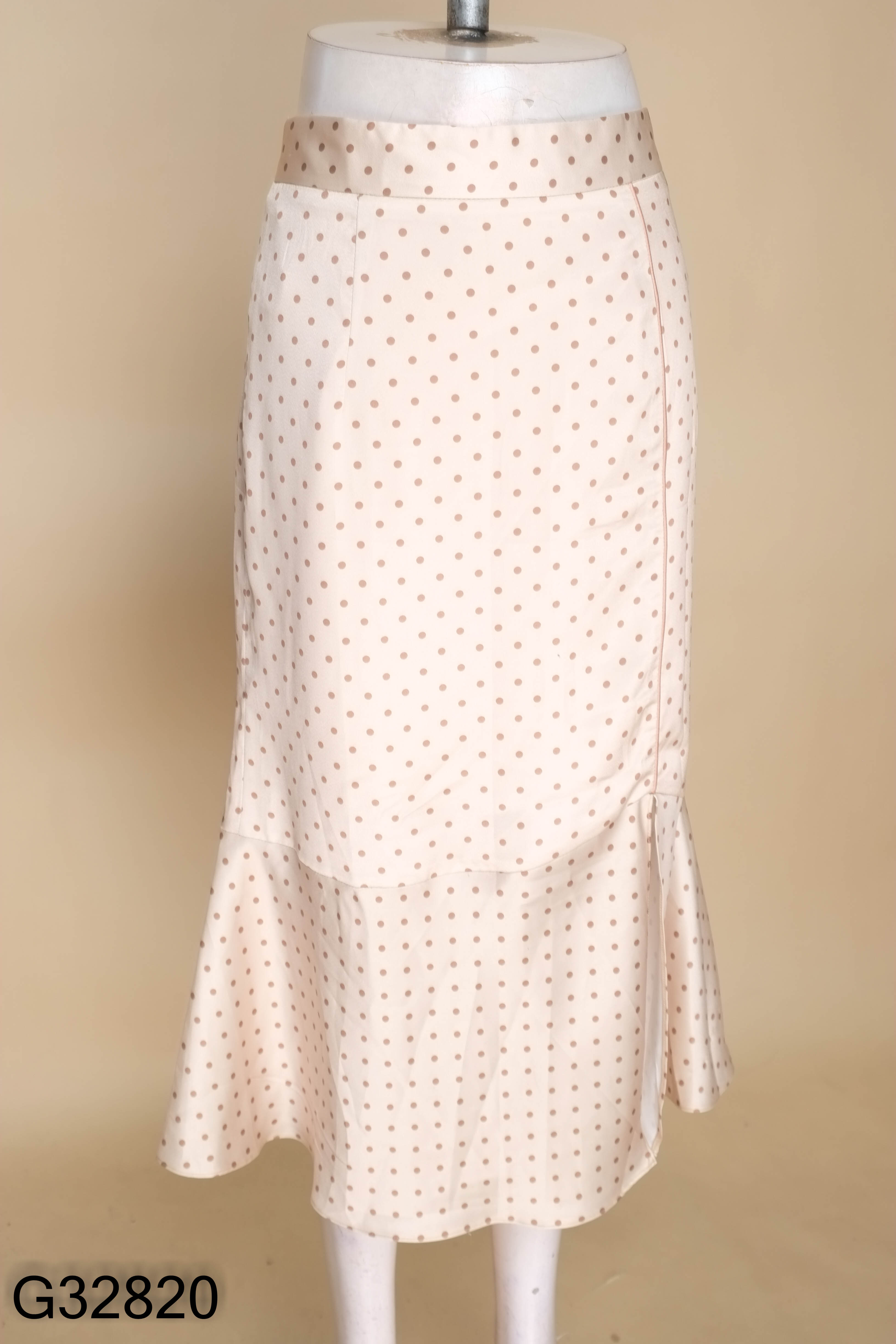 Chân váy S.PEARL be chấm bi