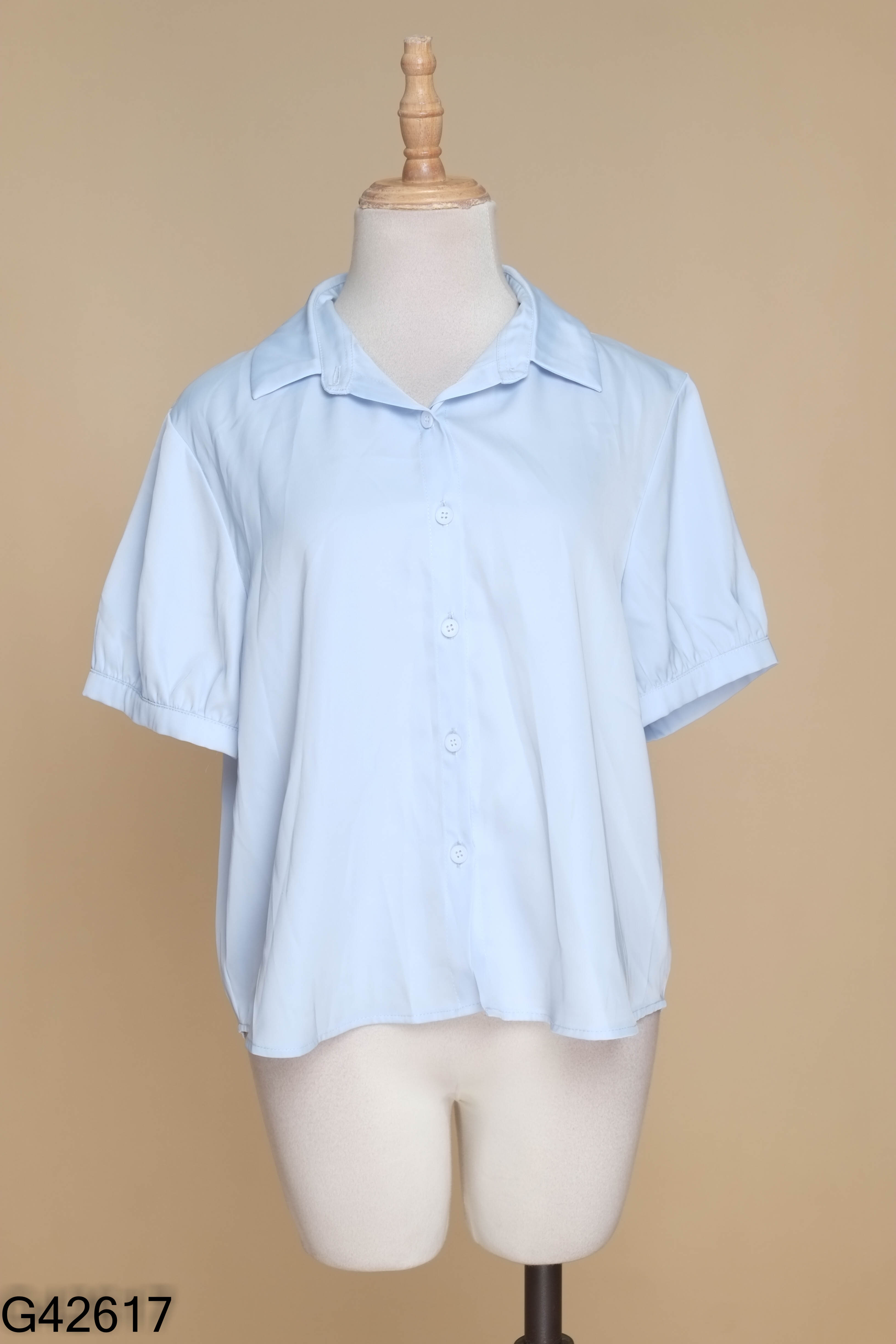 Áo ADORE DRESS sơ mi xanh
