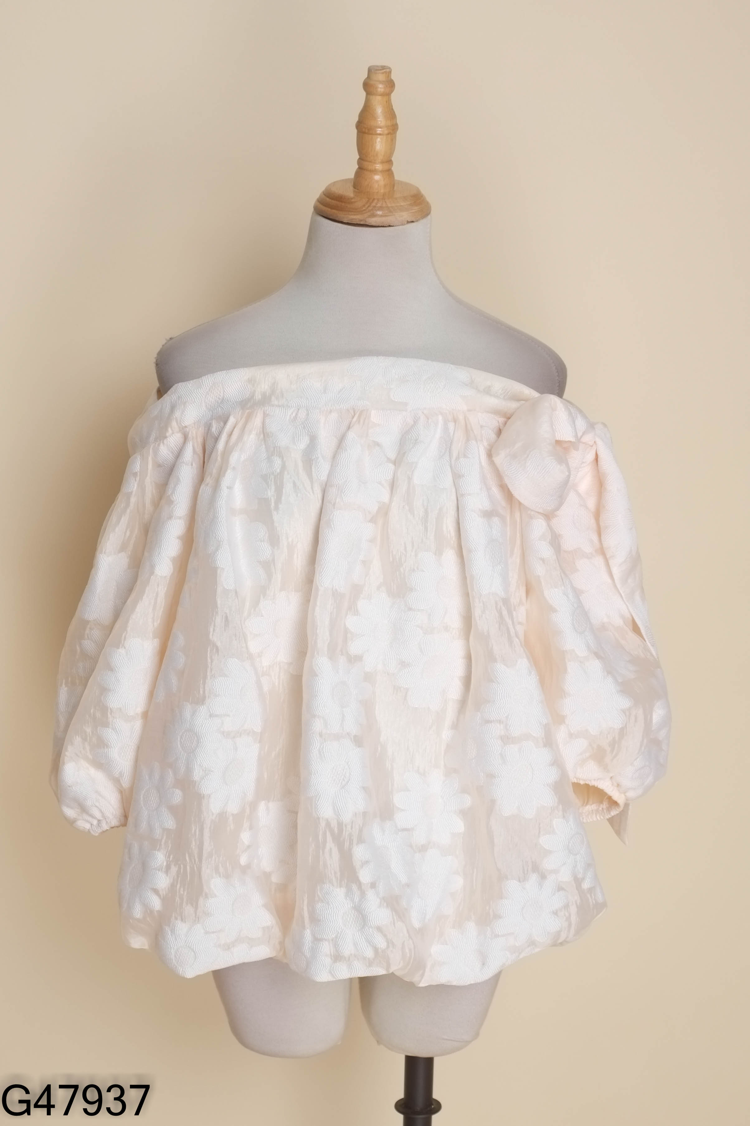Áo babydoll hồng be JOIE DES ROSES