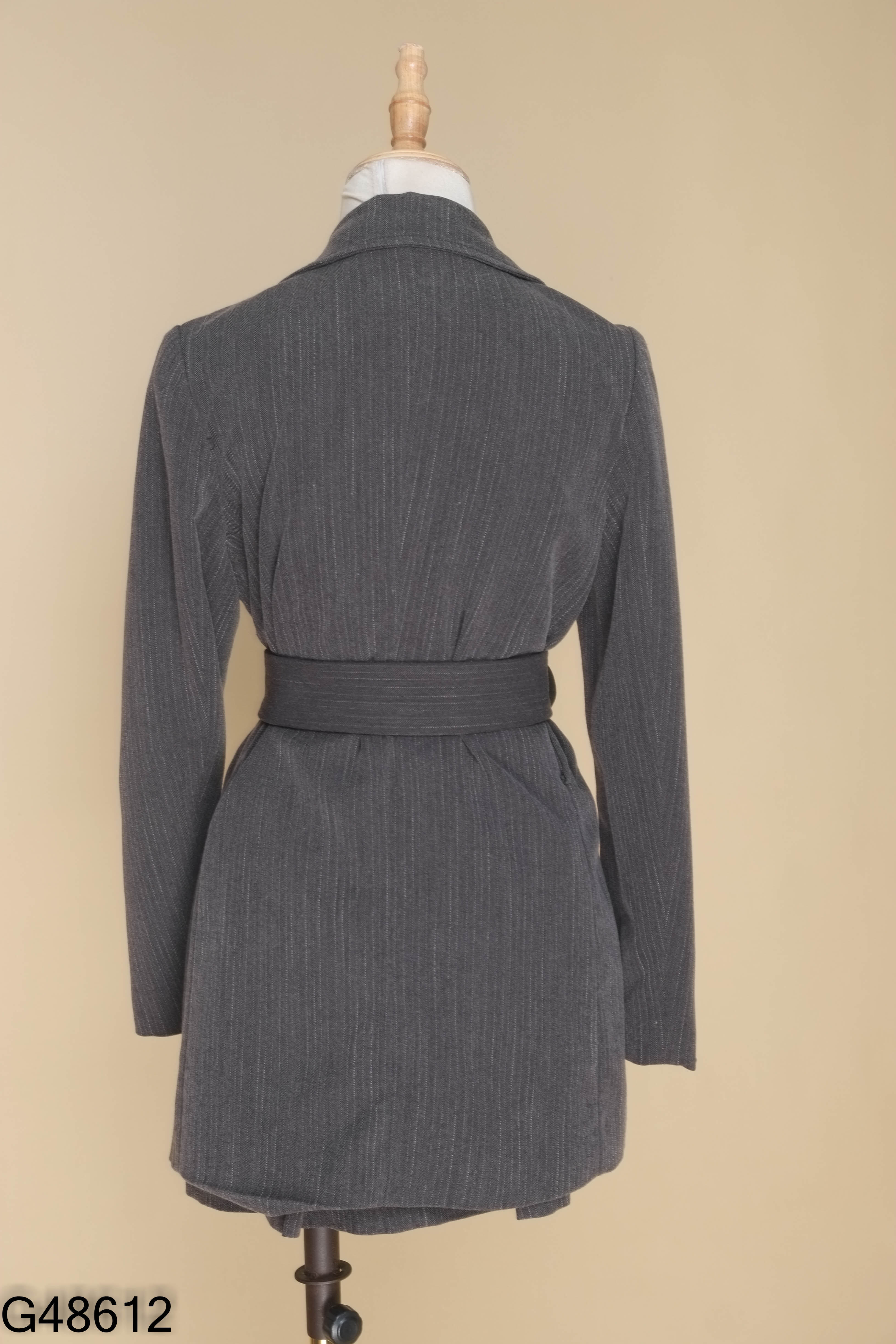 Set Áo blazer 20AGAIN xám sọc + chân váy