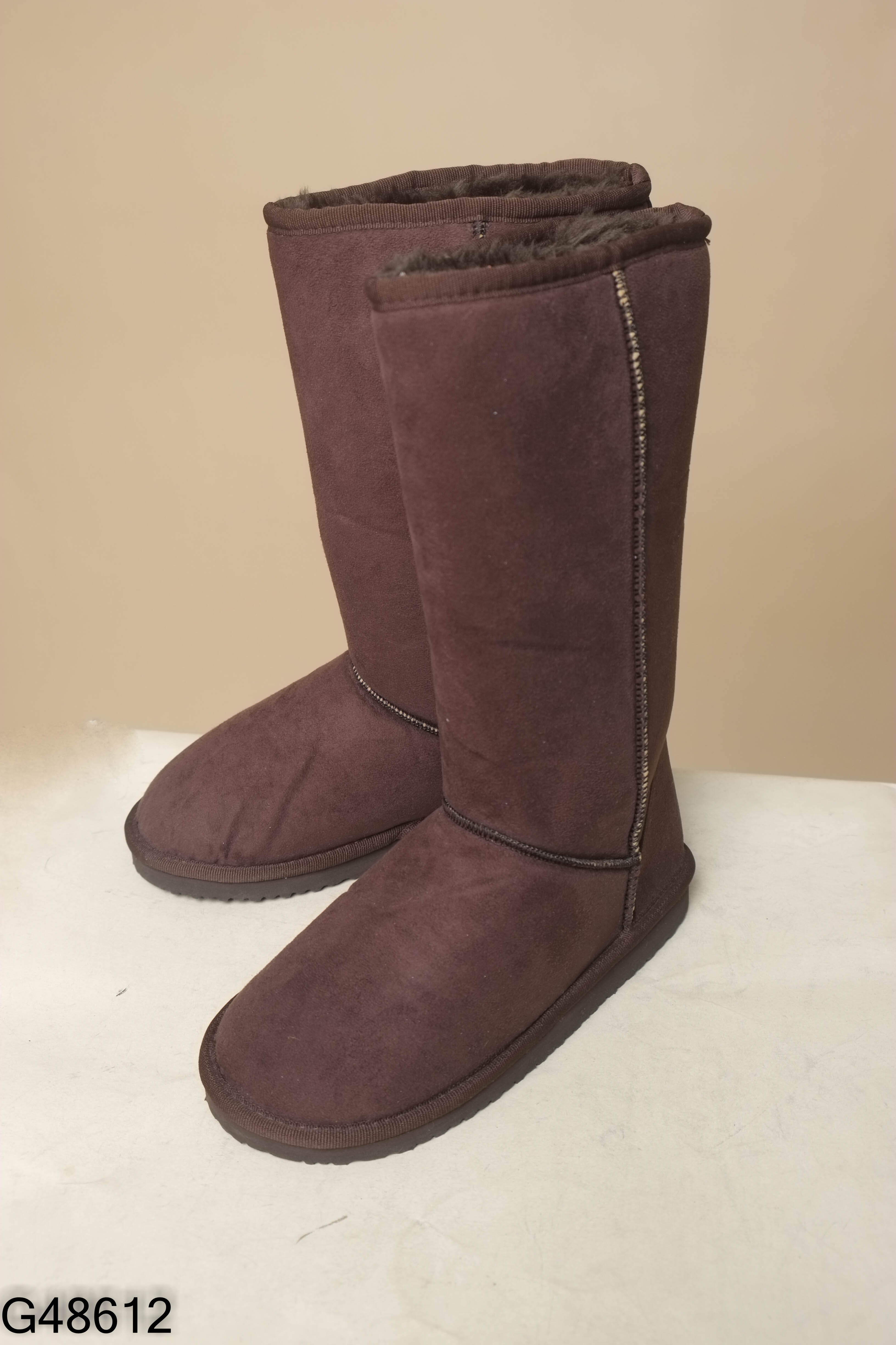 Boots nâu da lộn lót lông