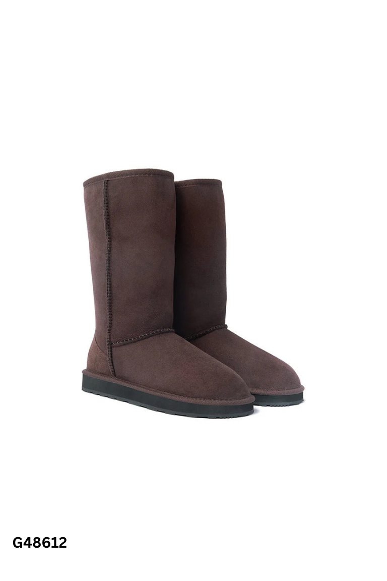 Boots nâu da lộn lót lông