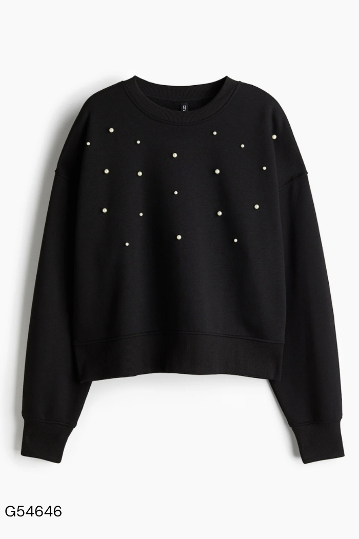 Áo len HM đen đính ngọc