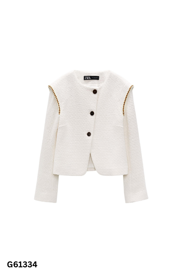 Áo dạ ZARA trắng