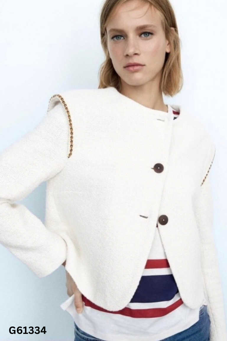 Áo dạ ZARA trắng