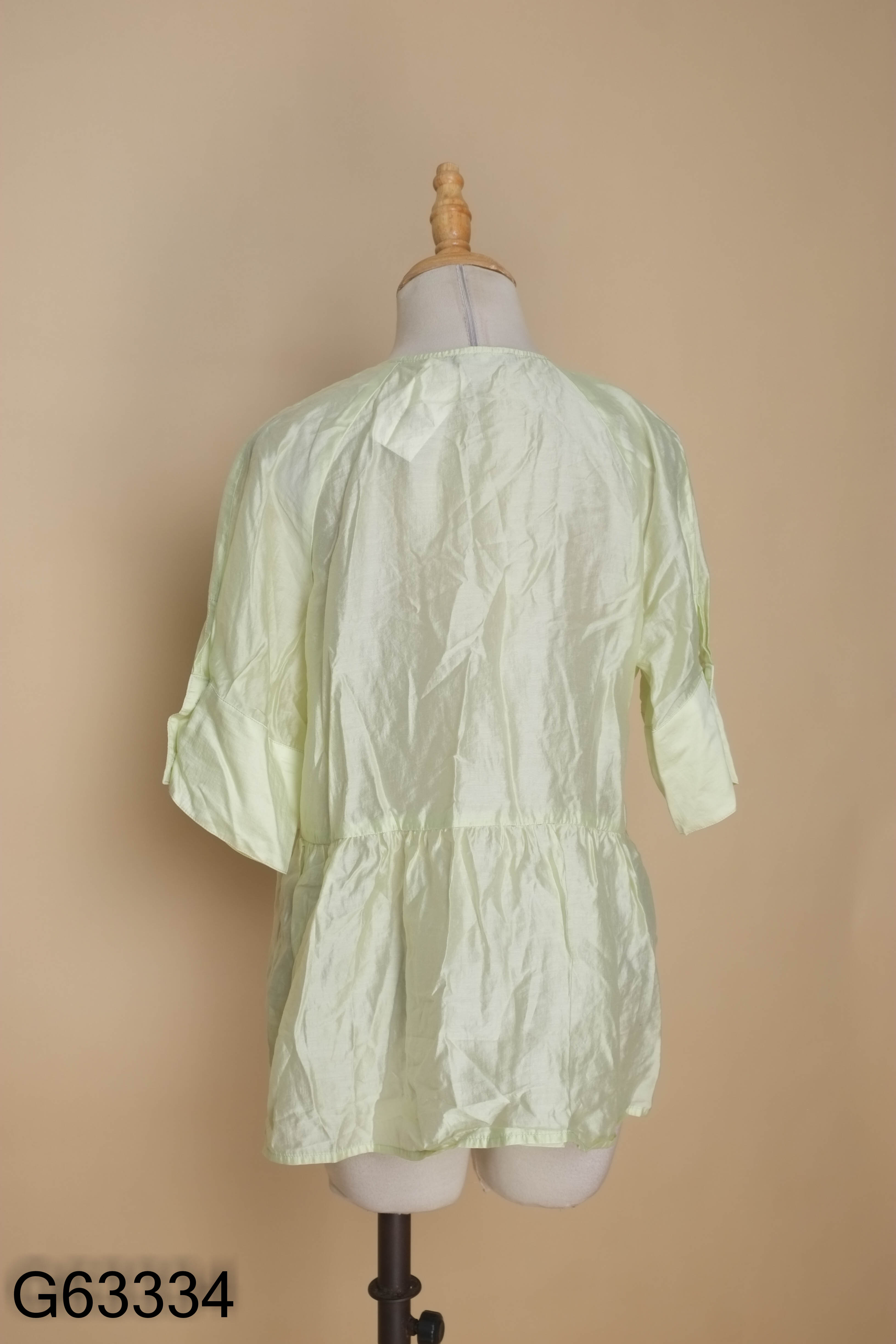 Áo babydoll voan xanh CANIFA