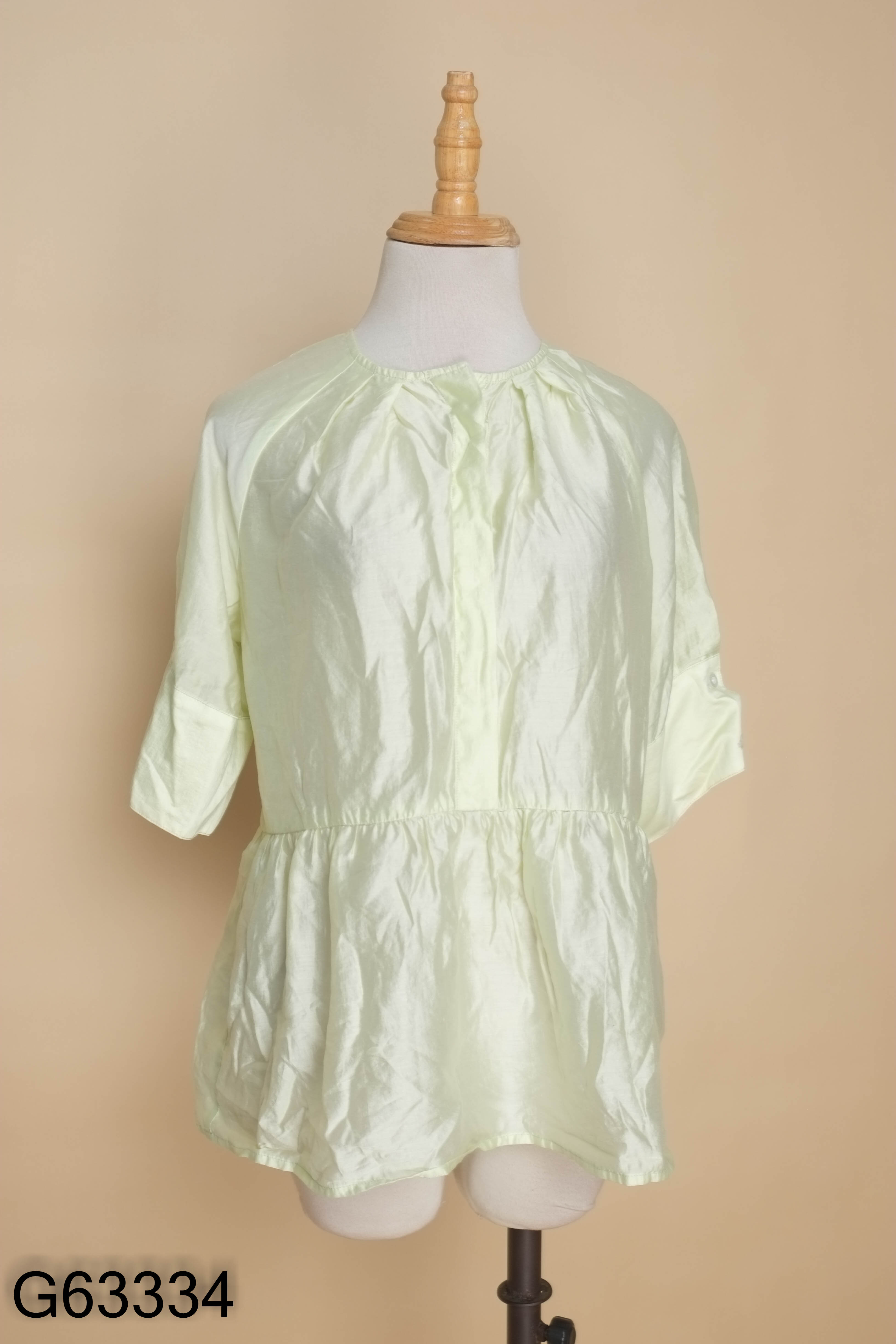Áo babydoll voan xanh CANIFA