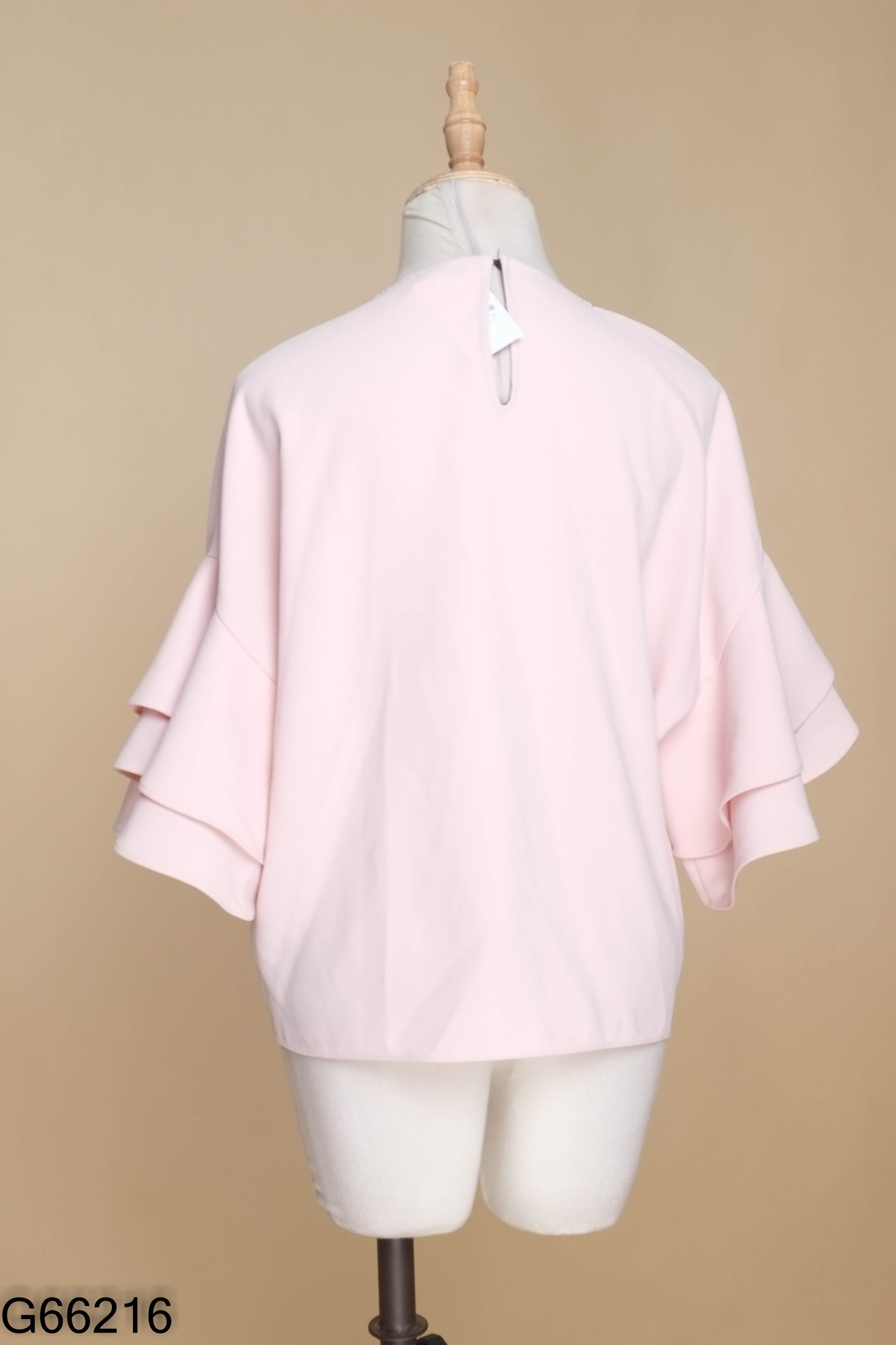áO kiểu ZARA hồng tay bồng