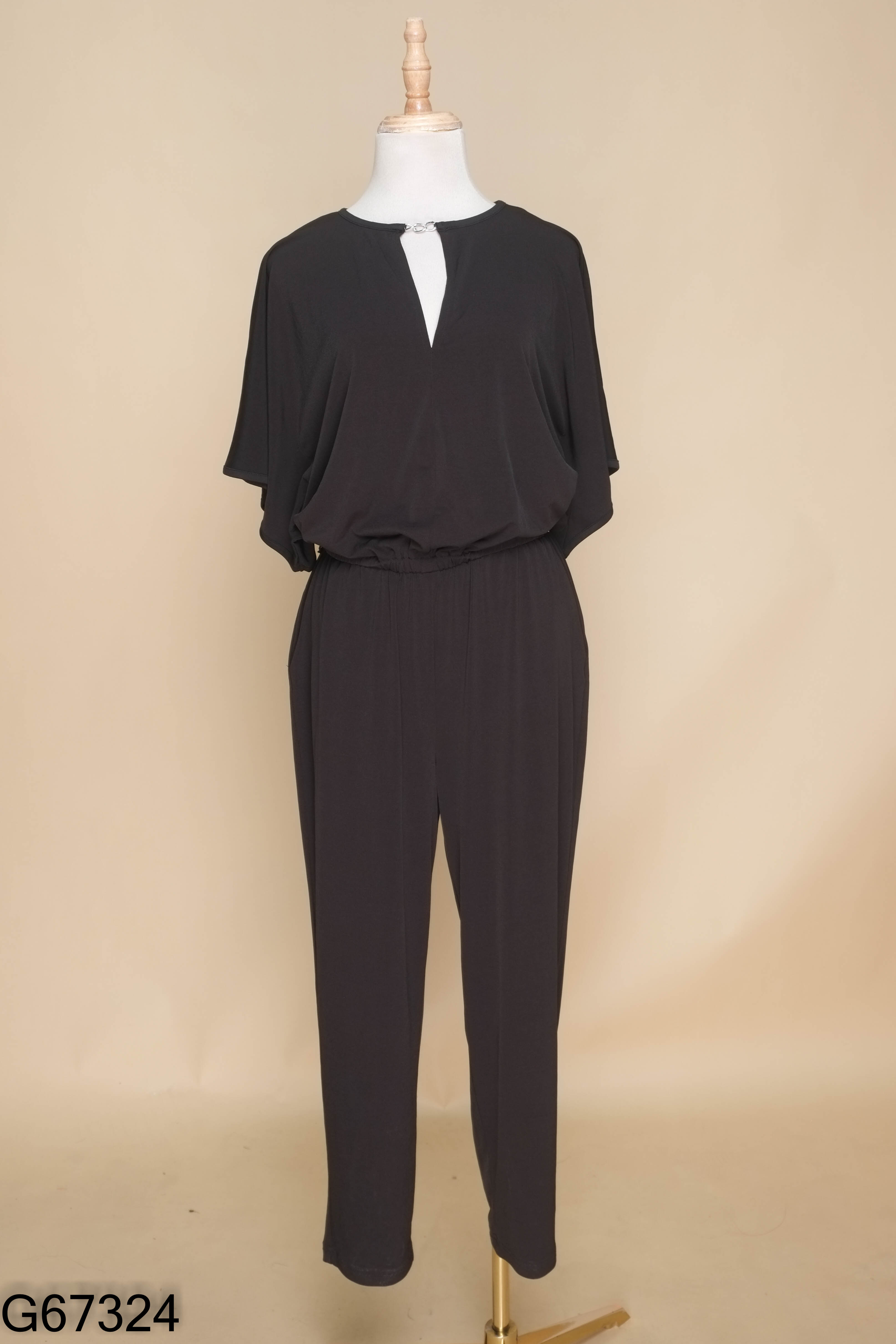 Jumpsuits MICHAEL (xuất) đen chun eo