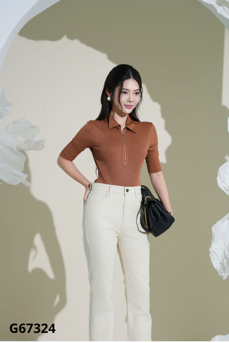 NEWTAG Bodysuits ELISE nâu khéo khóa