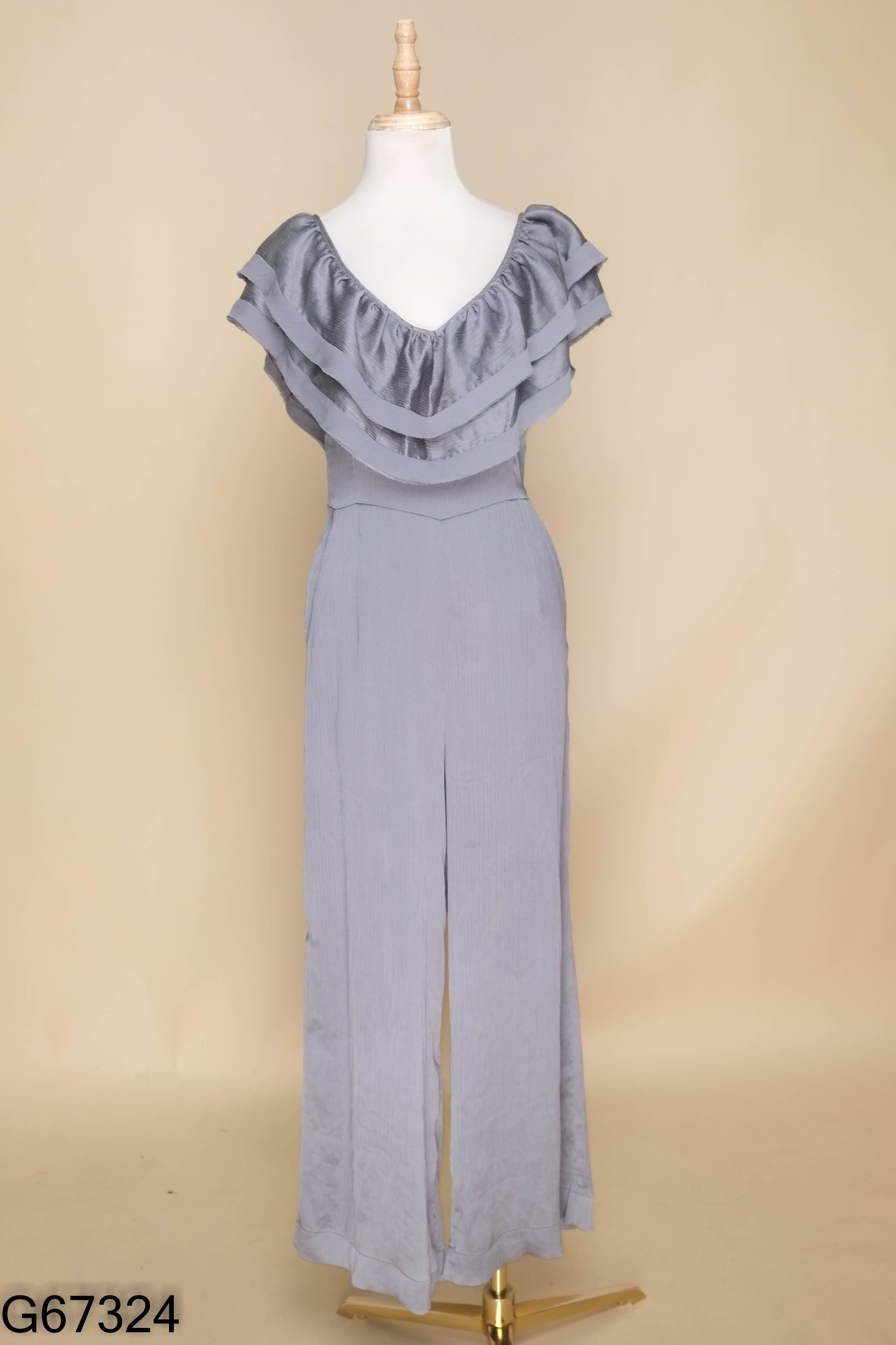 Jumpsuits HM lụa xám