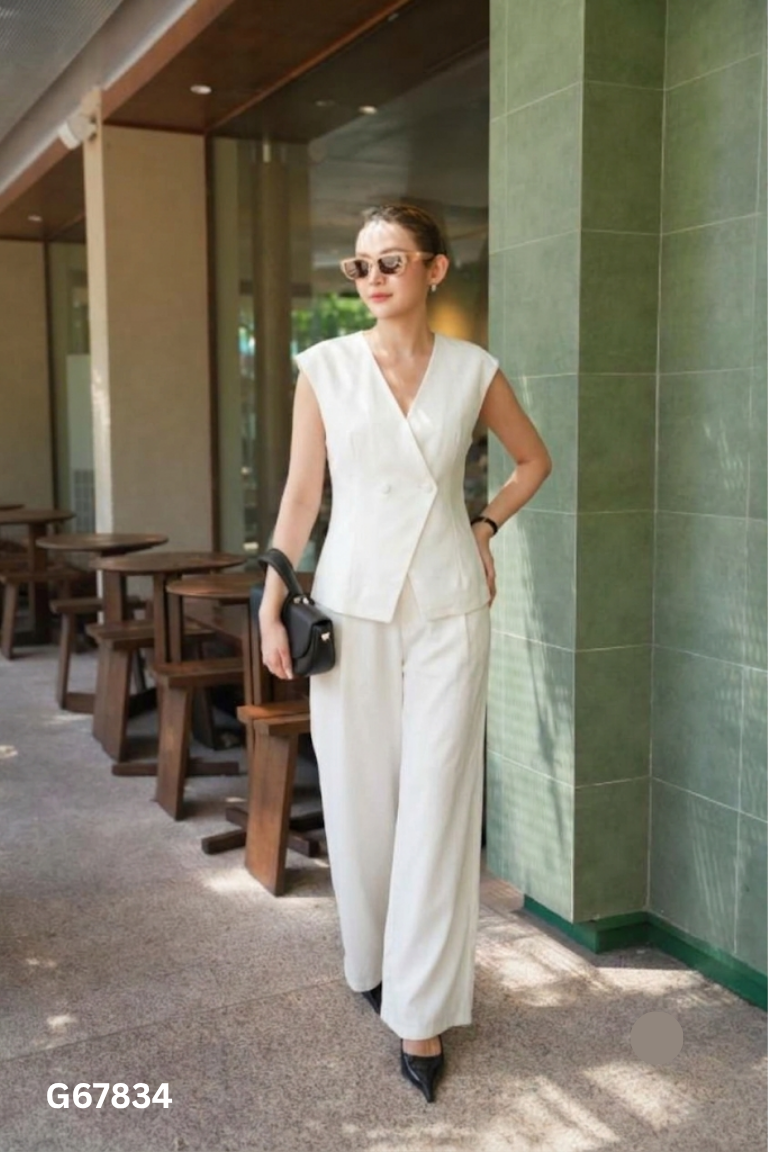 Set áo gile be + quần dài