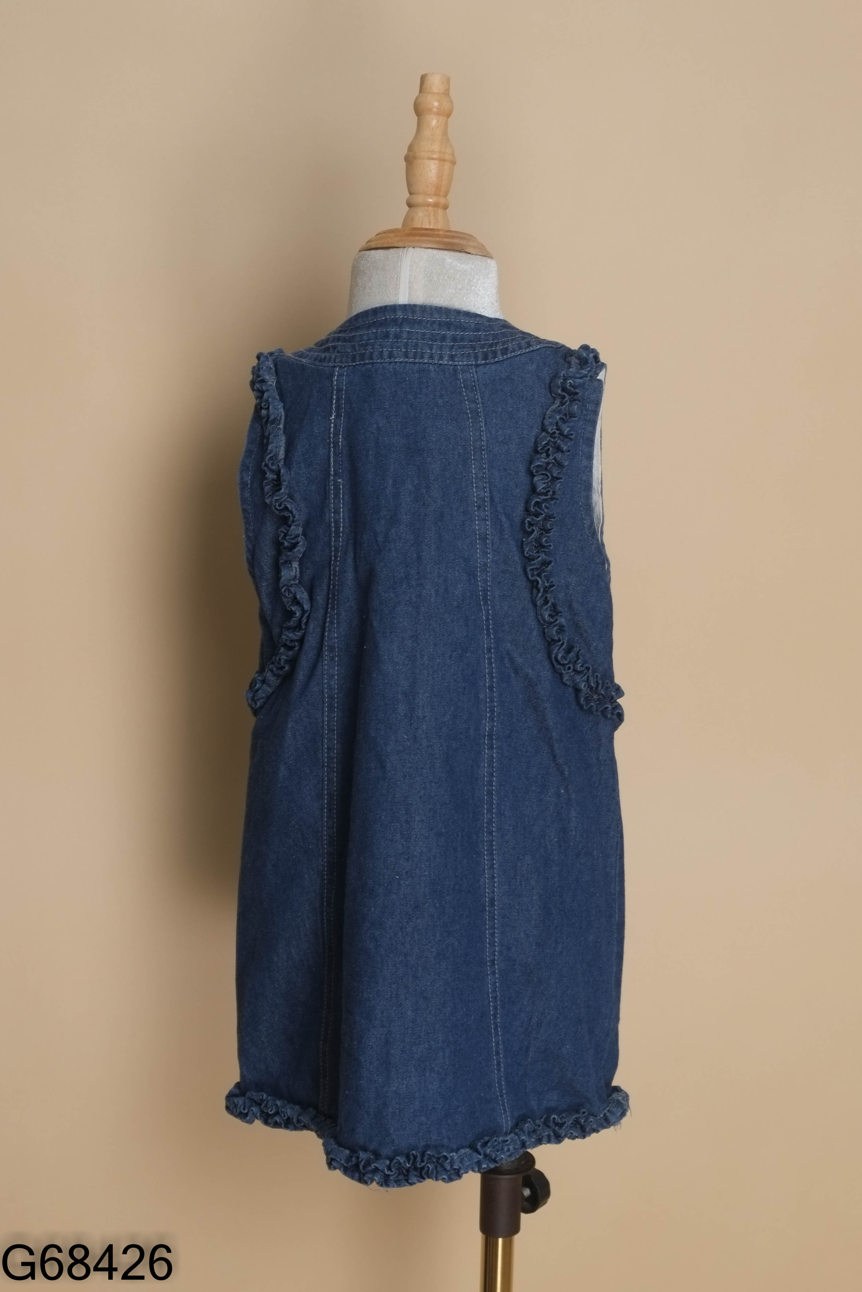 Váy jeans xanh sát nách
