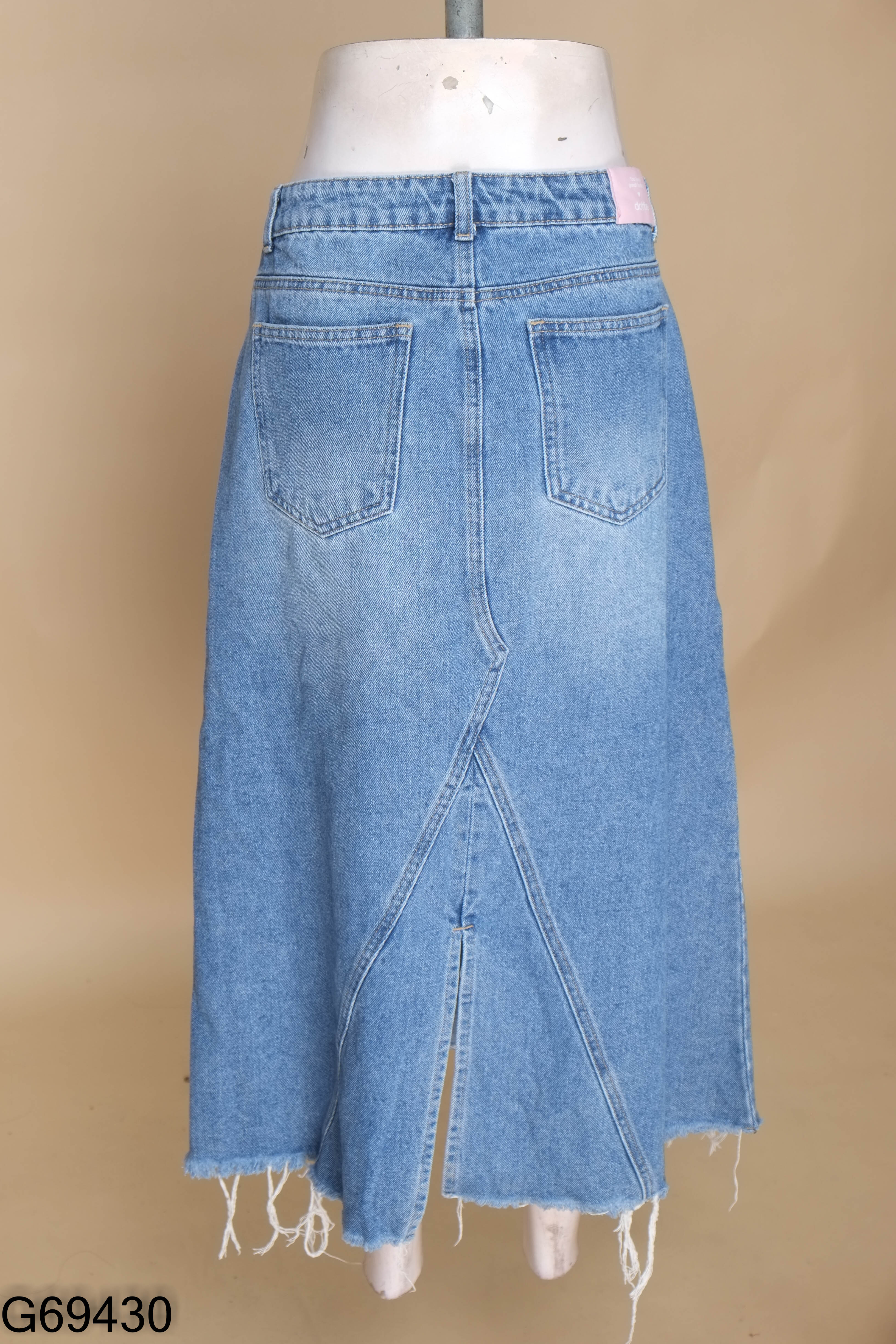 Chân váy DOTTIE jeans xanh