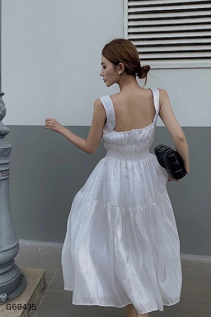 NEWTAG Váy EDINI organza trắng