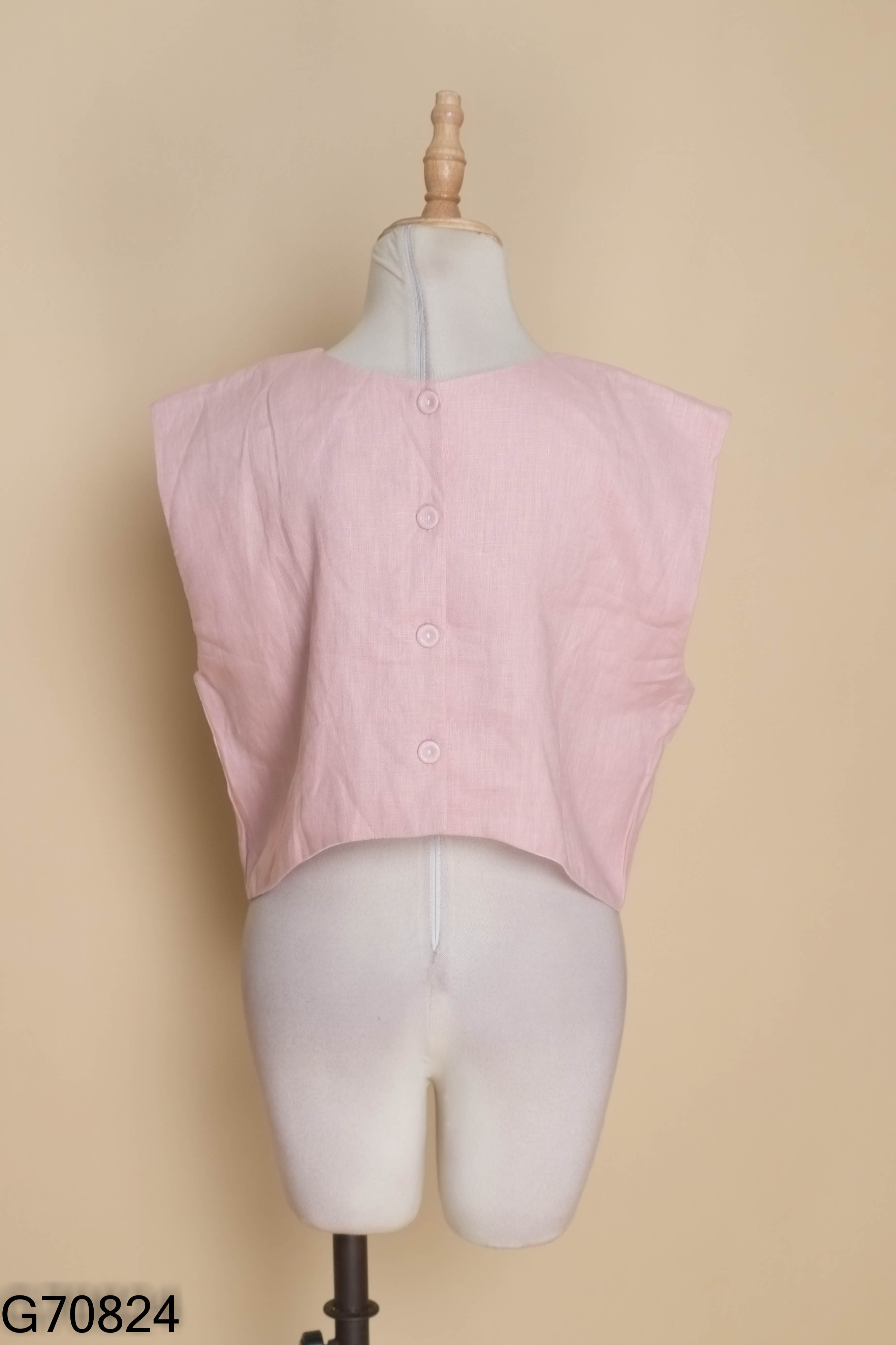 Áo SY SY linen hồng