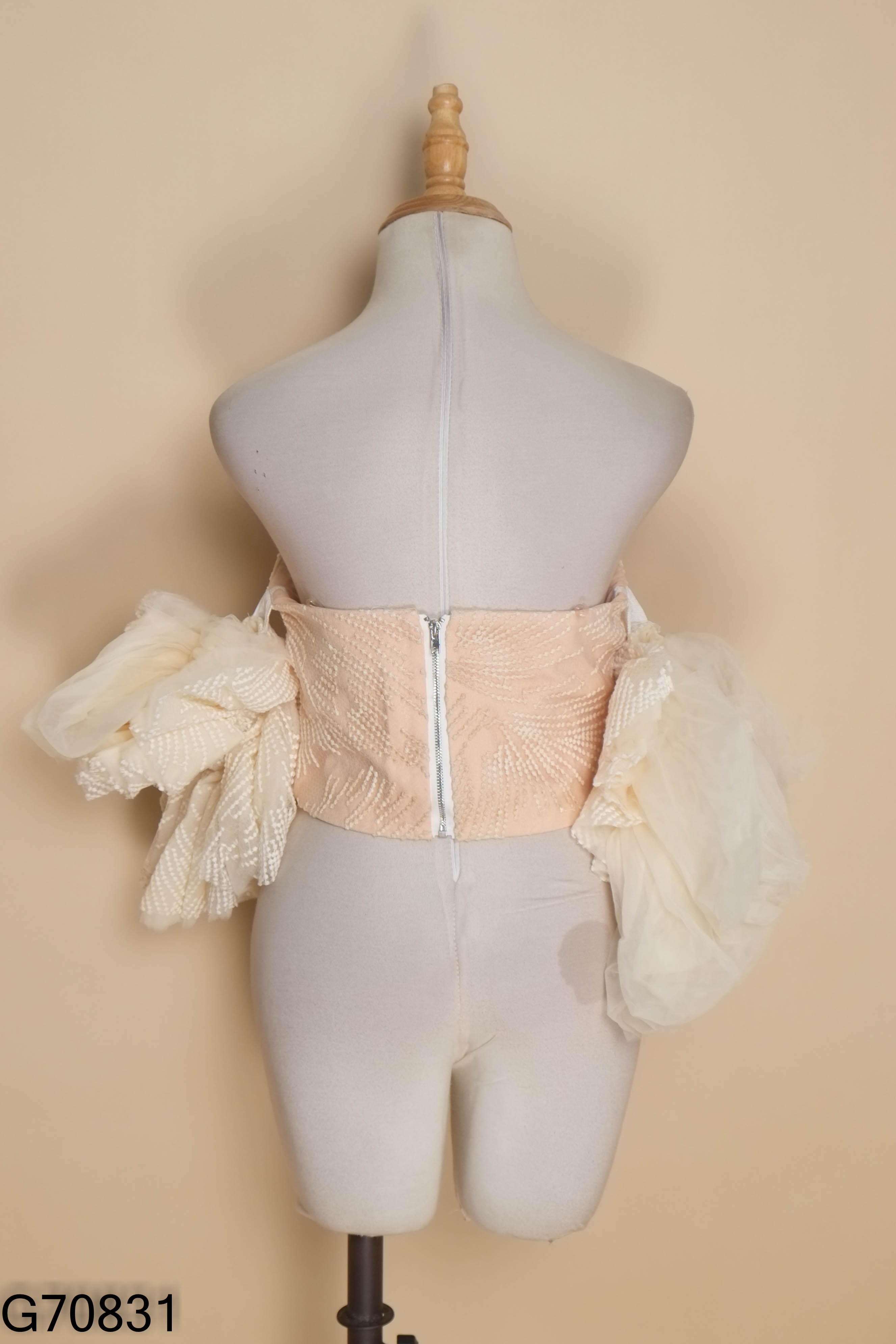 Áo corset be họa tiết