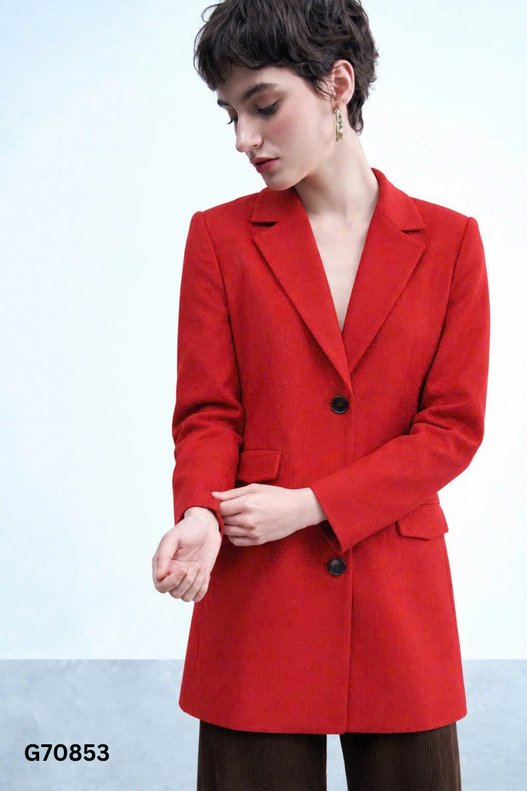 Áo khoác ADORE DRESS dạ đỏ dáng dài