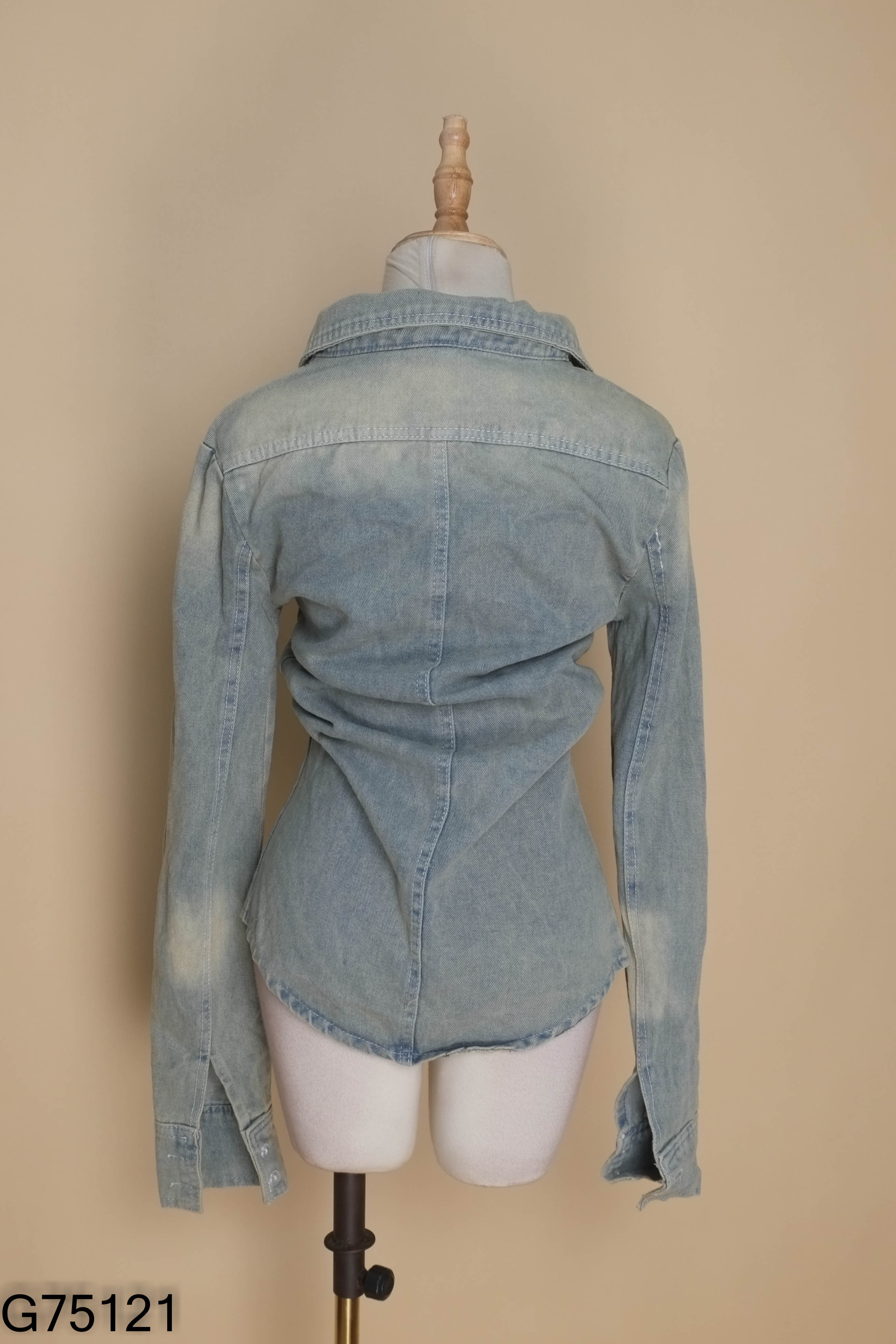 Áo sơ mi jean xanh