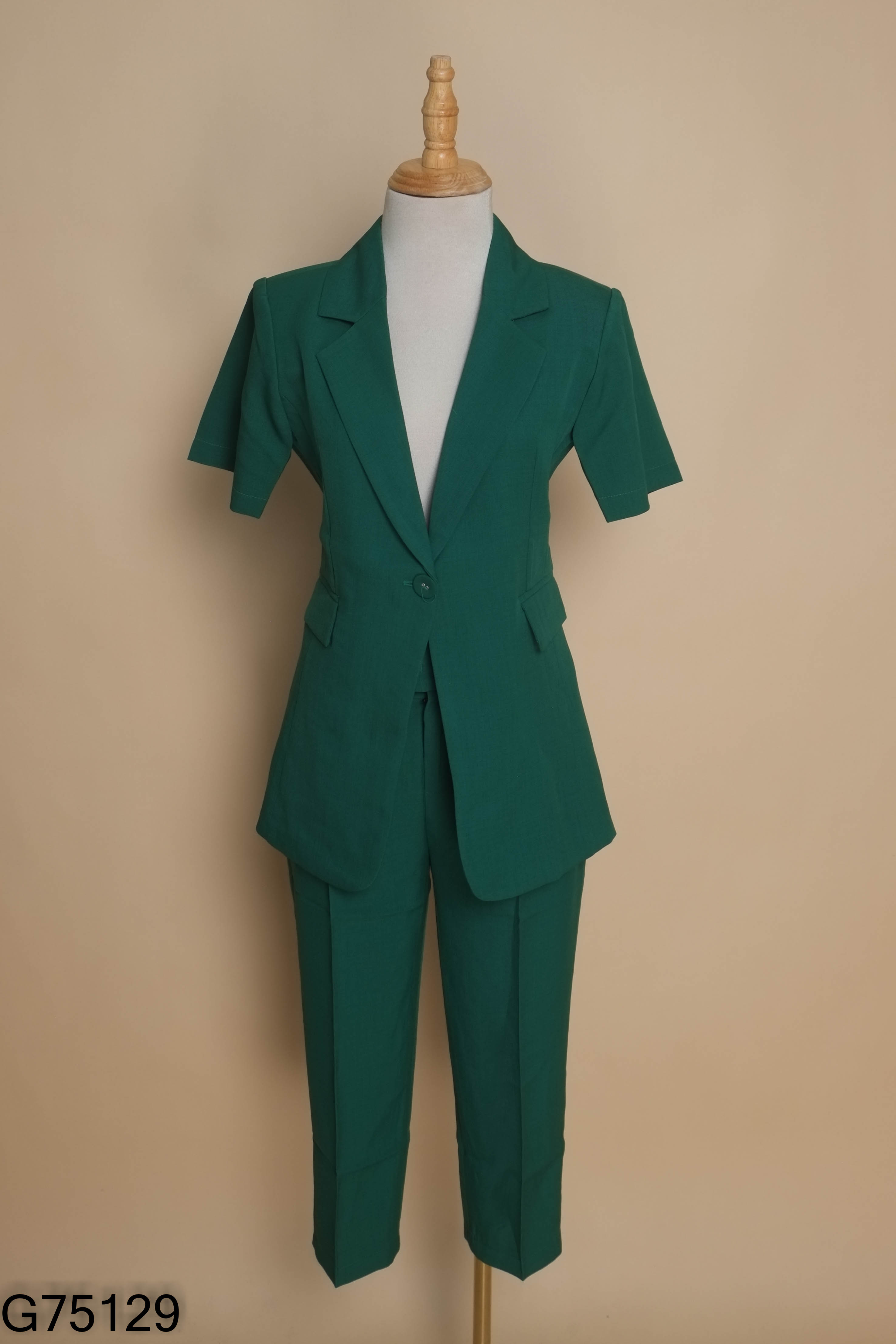 SET áo vest xanh+ quần dài