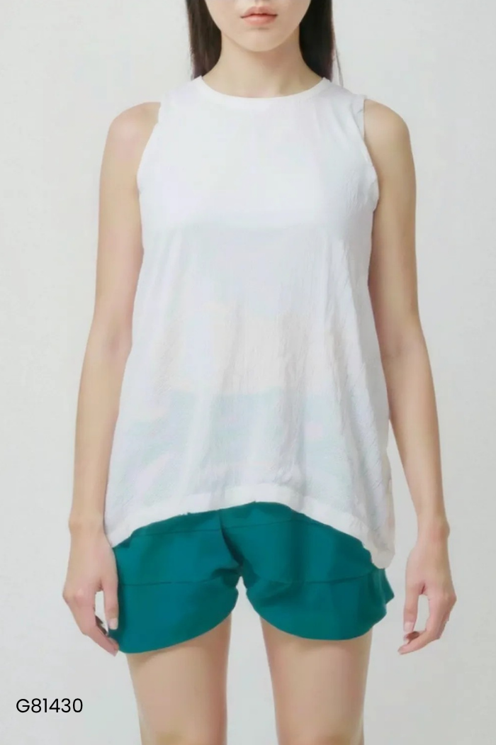 Set Áo sát nách trắng + quần shorts