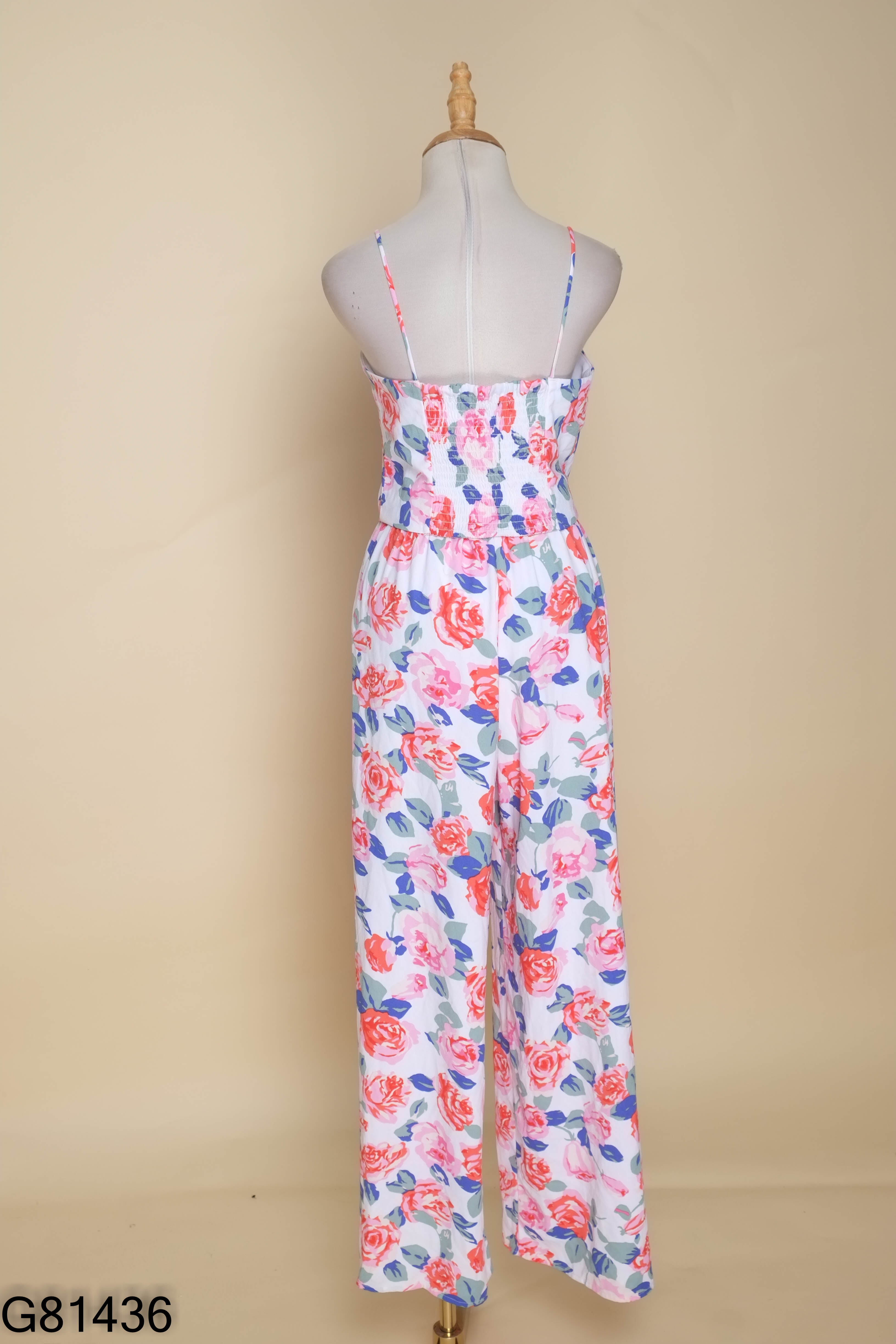SET Áo dây trắng BIKBOK + Quần trắng hoa sắc màu