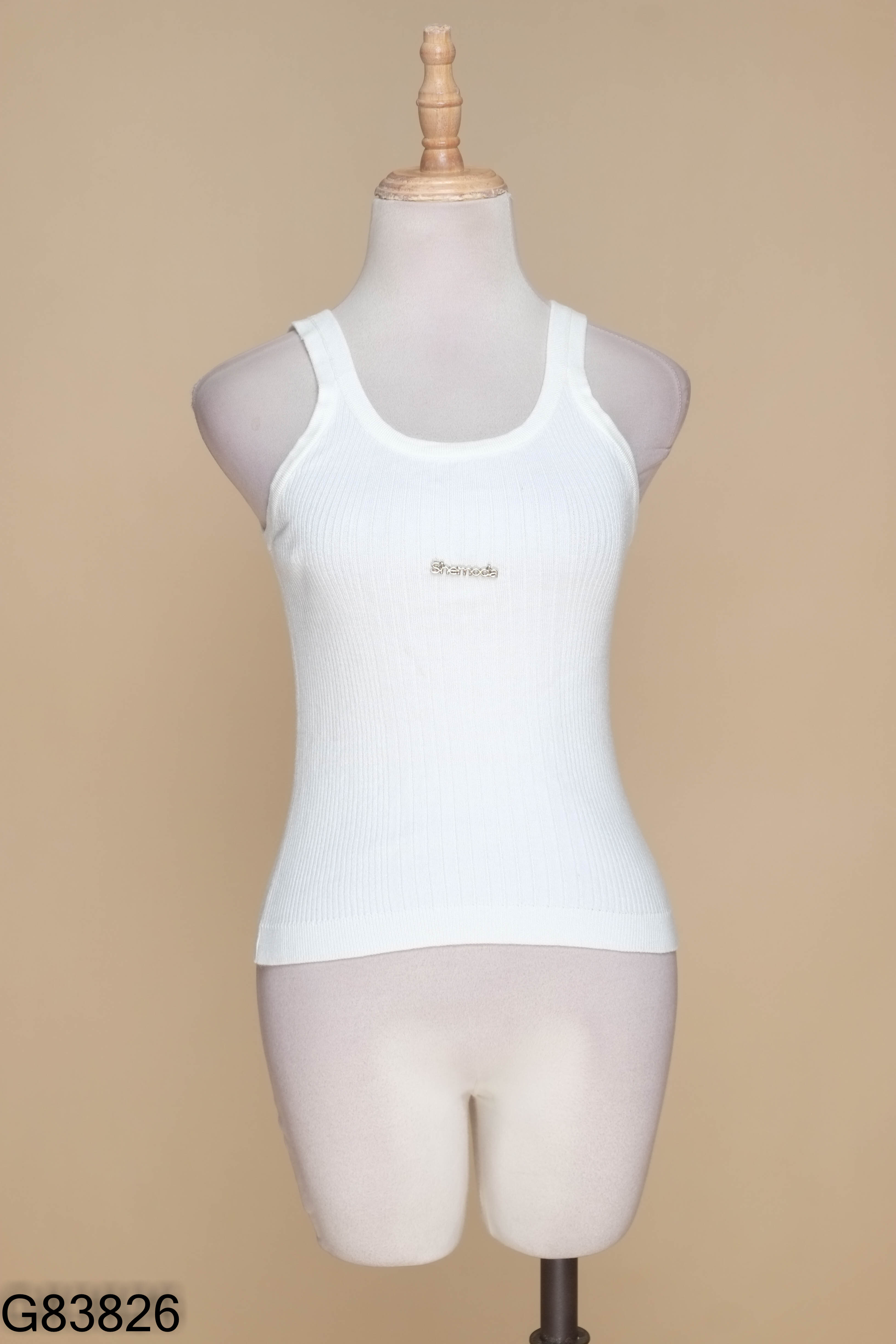 Áo sát nách SHEMODA trắng