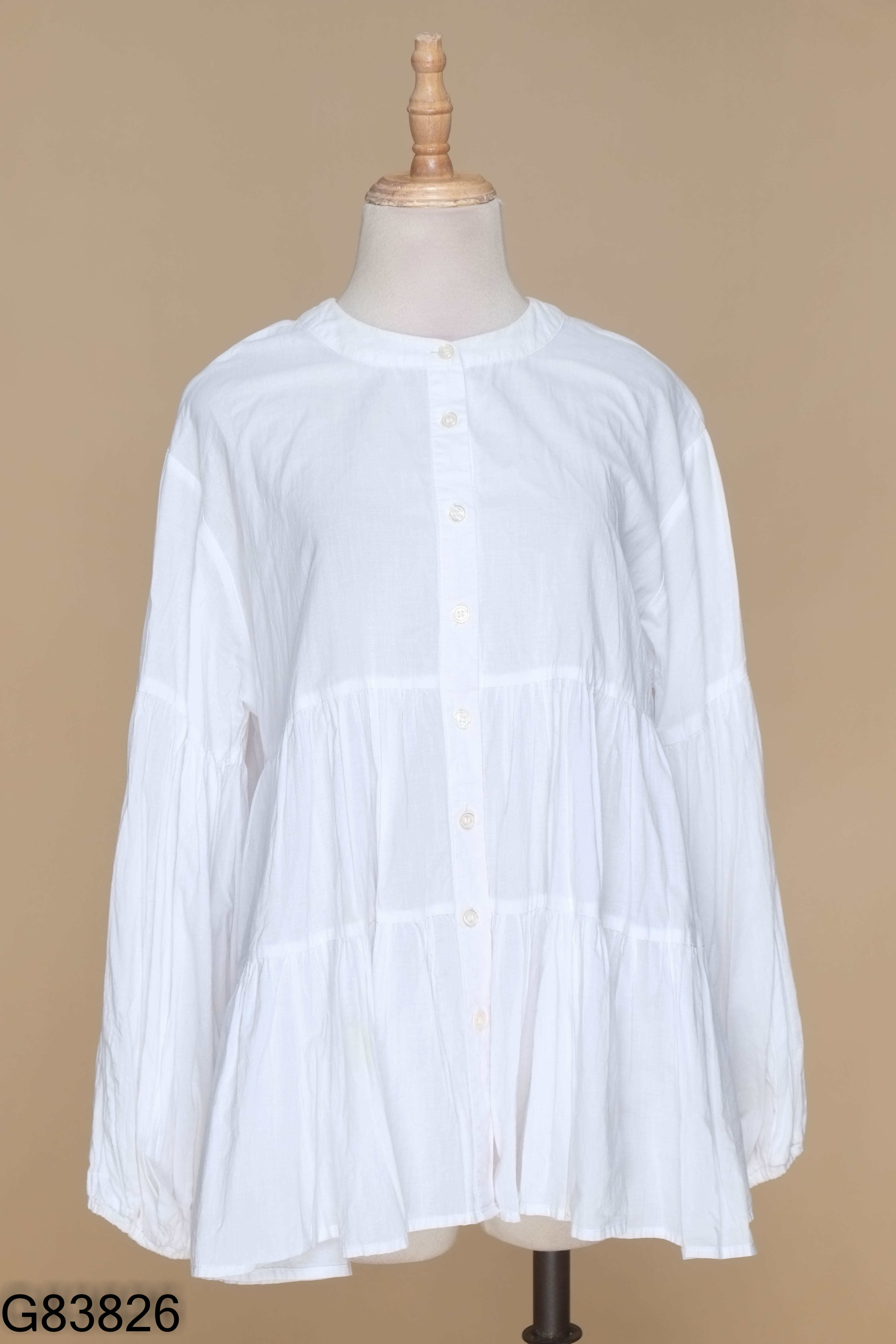 Áo babydoll trắng
