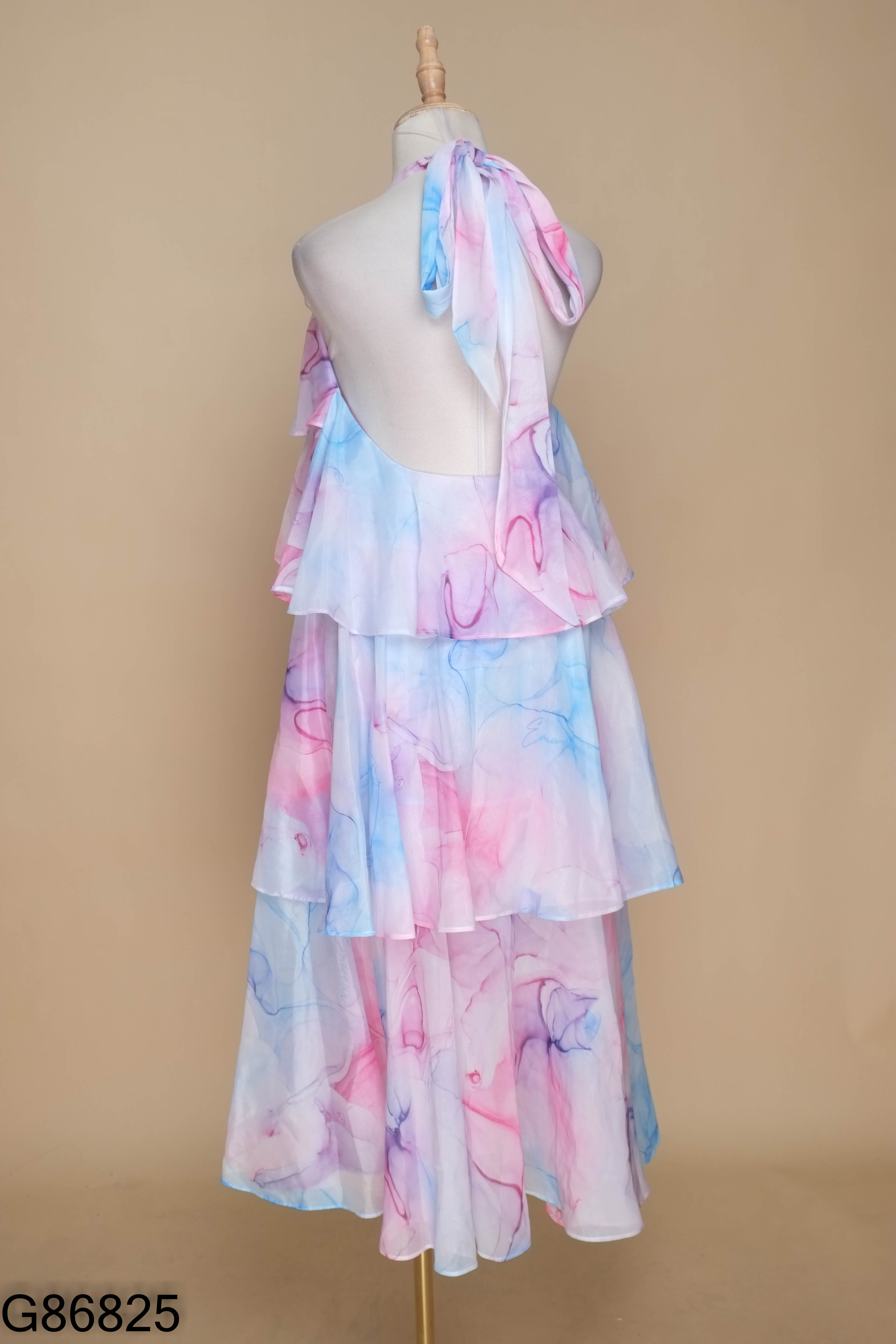 Váy EM WEAR hồng loang xanh