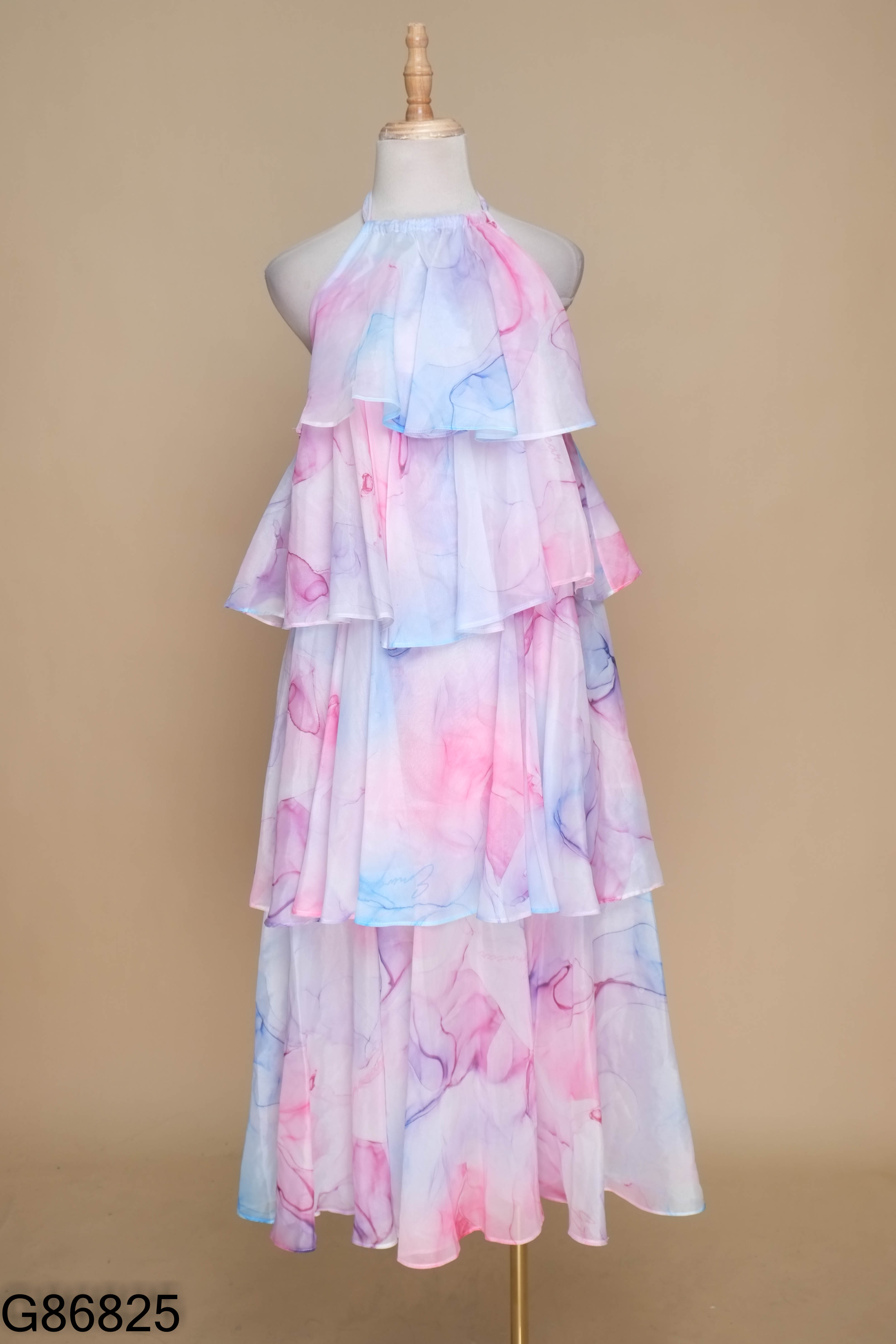 Váy EM WEAR hồng loang xanh