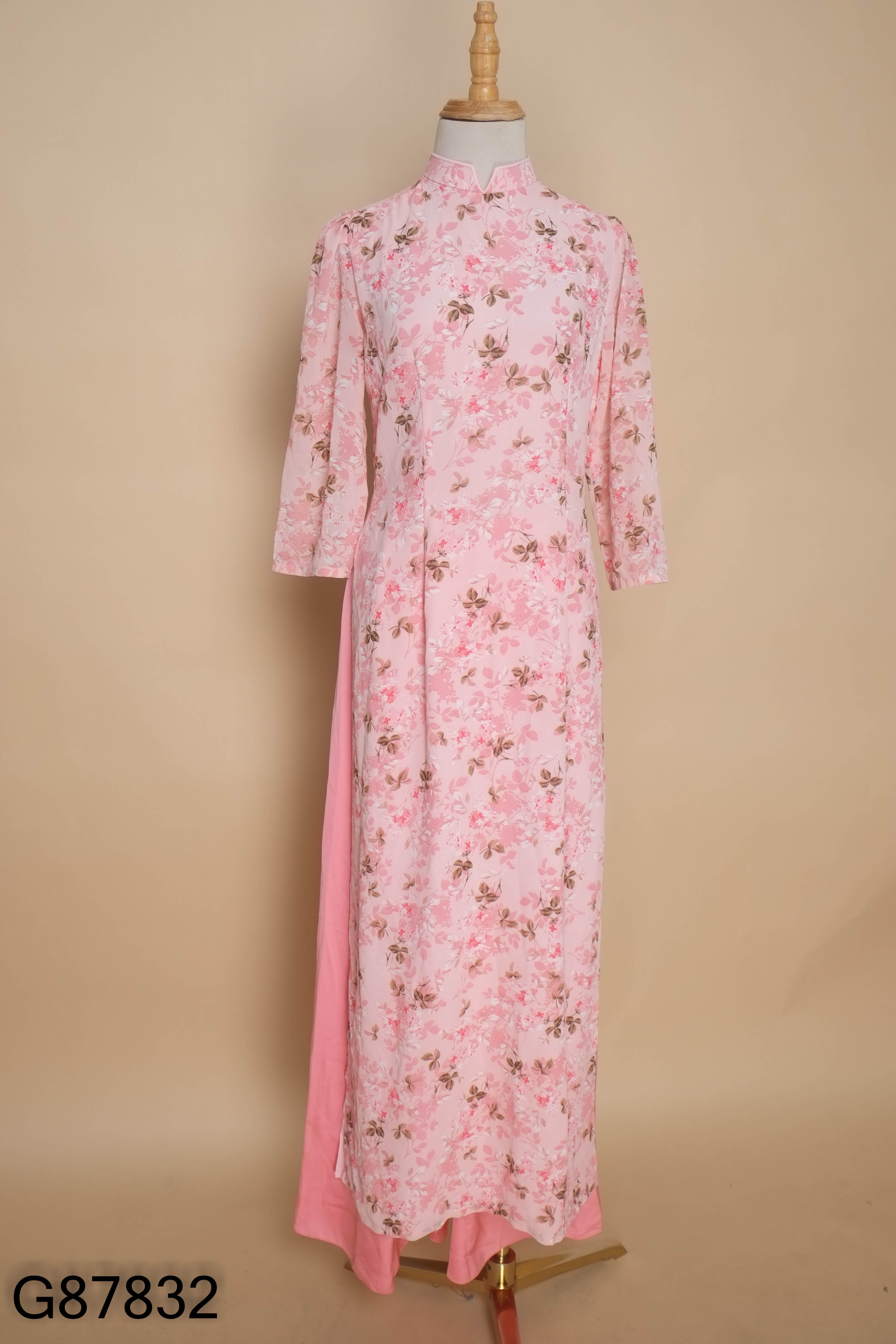 Set áo hồng hoa+quần