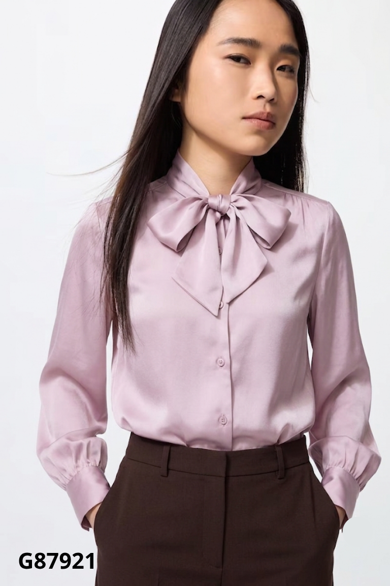 Áo UNIQLO sơ mi hồng