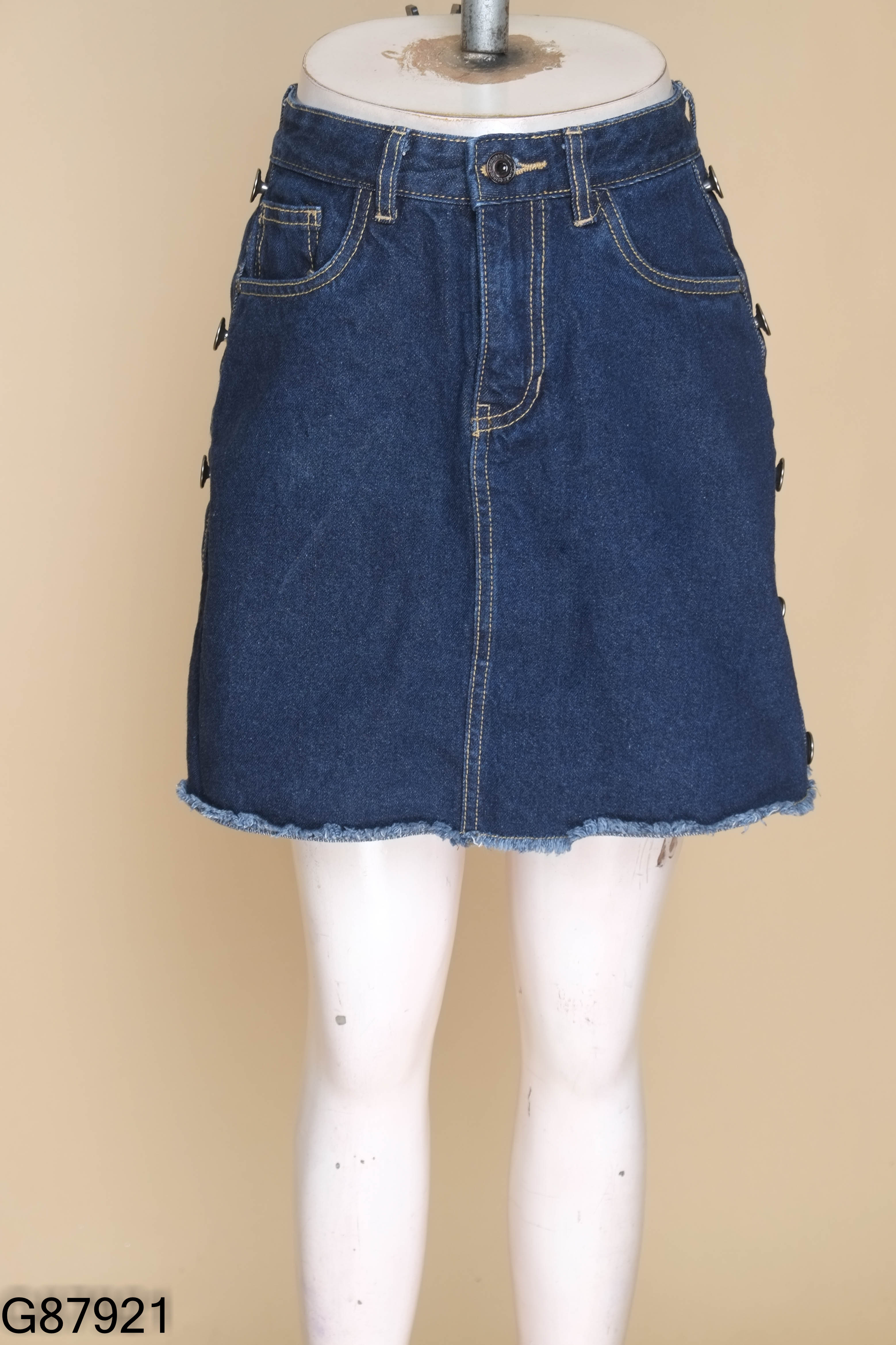Chân váy ELISE jeans xanh