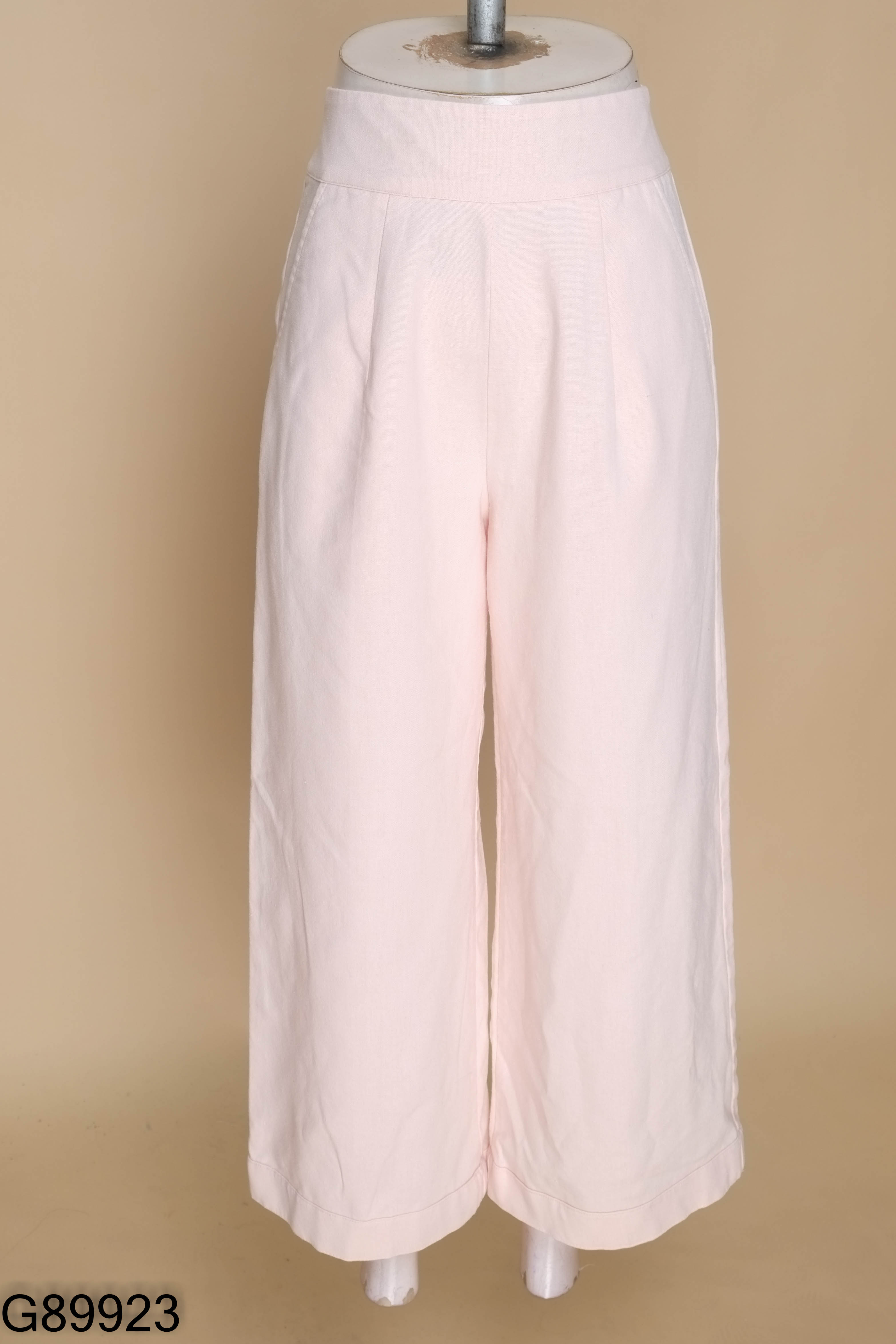 Quần linen hồng HOIVU suông