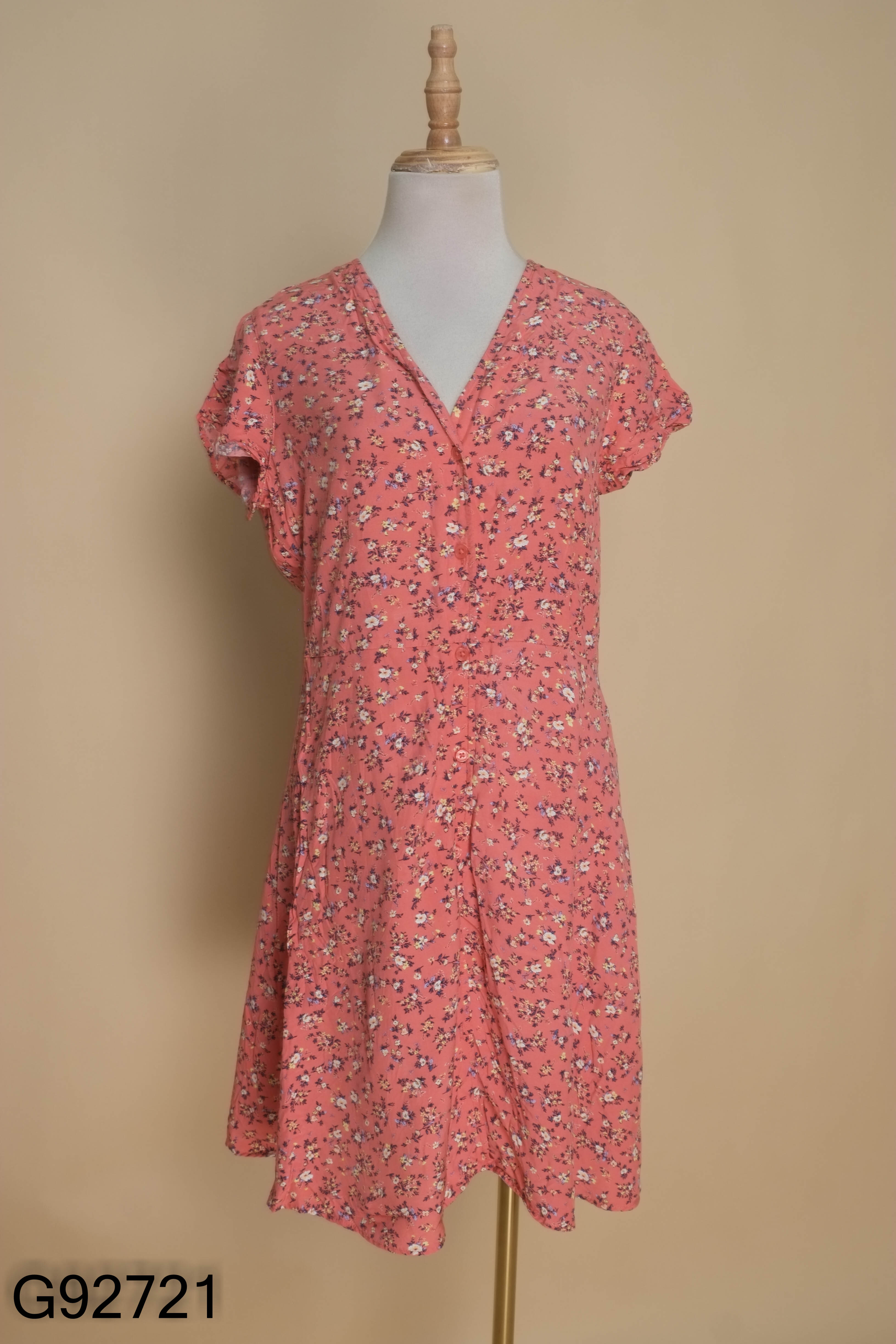 Váy hồng hoa nhí UNIQLO (xuất)