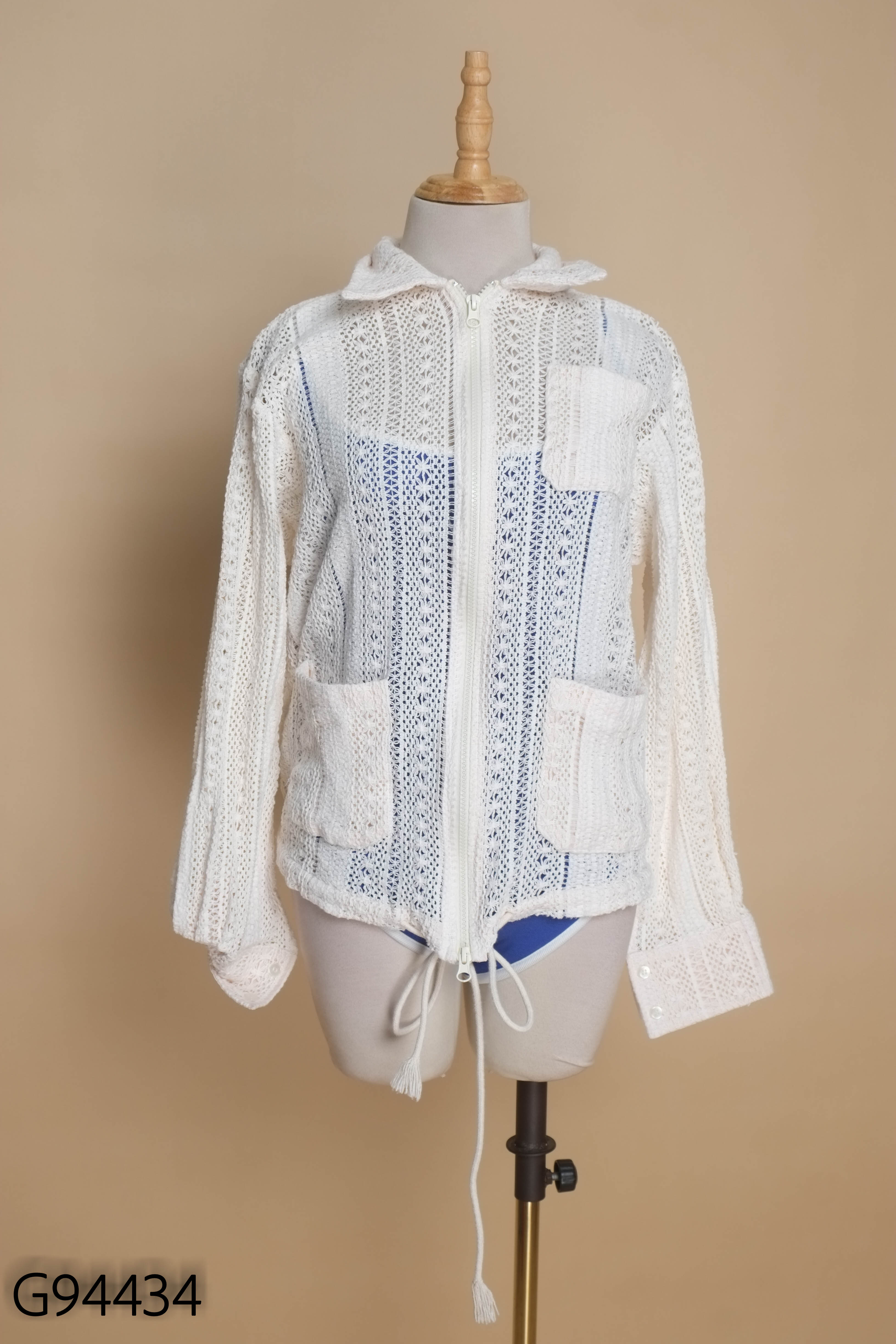 Bodyuits RESPECTIF xanh sọc trắng