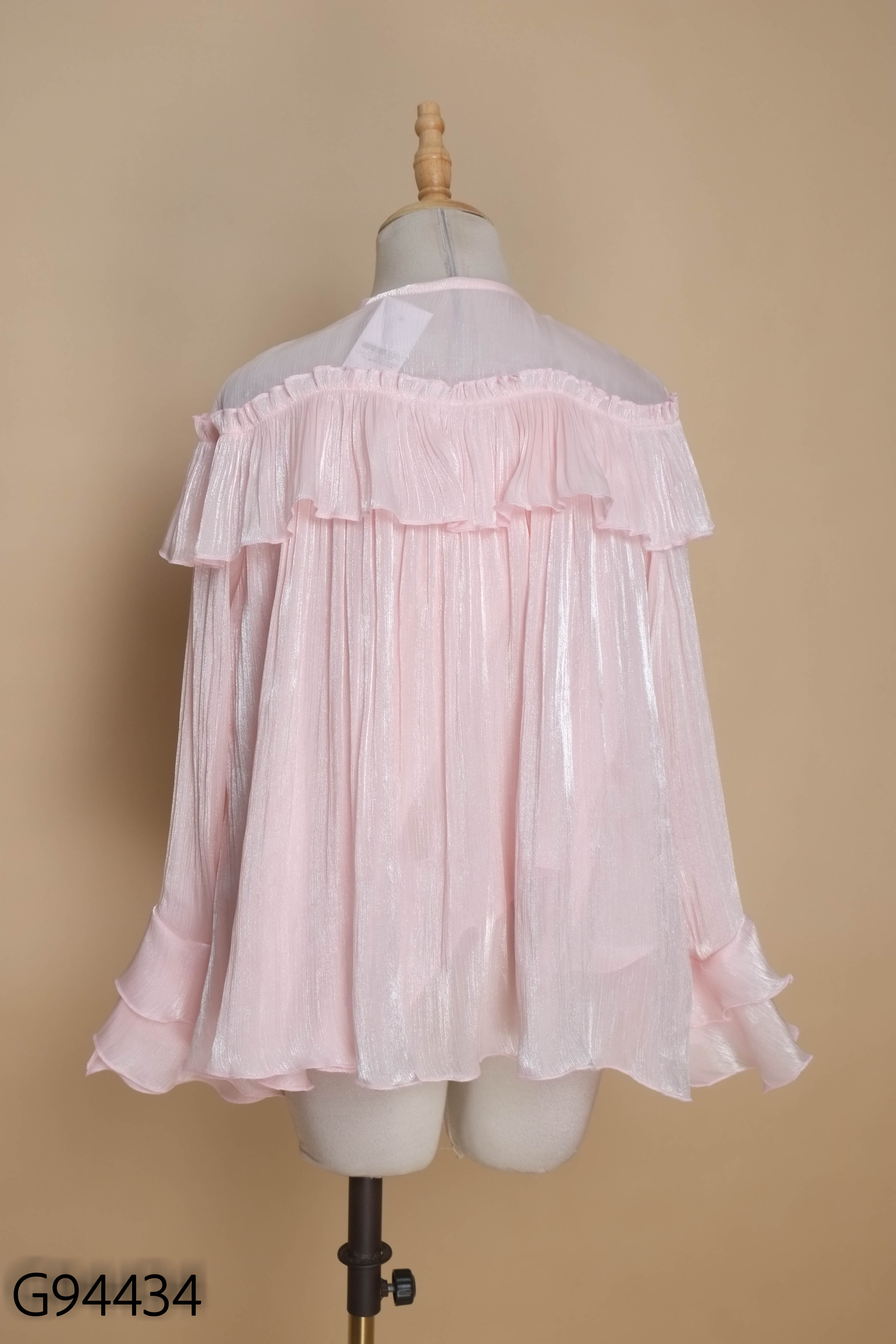 Áo organza hồng SOME HOW phối bèo