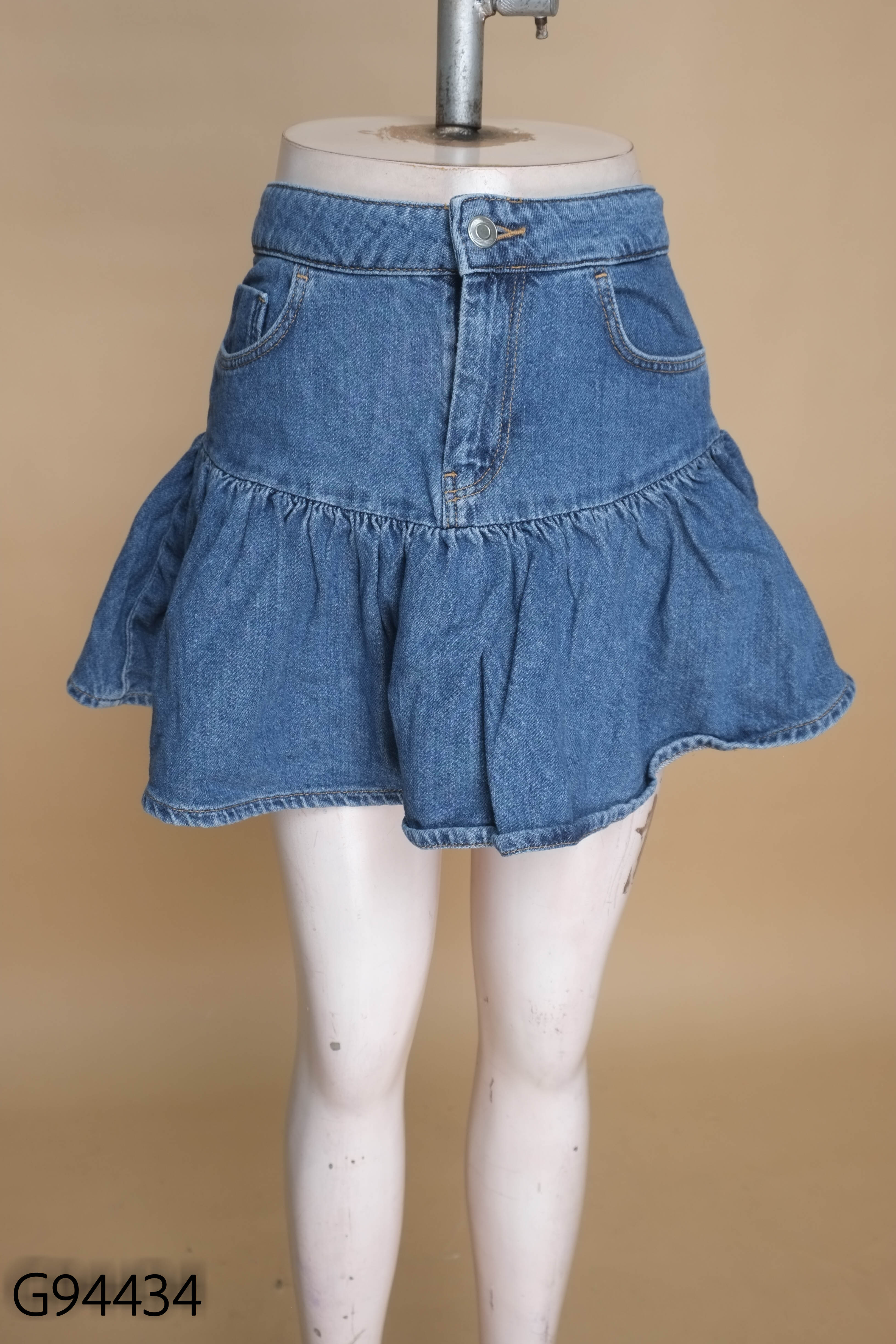 Chân váy HM jeans xanh