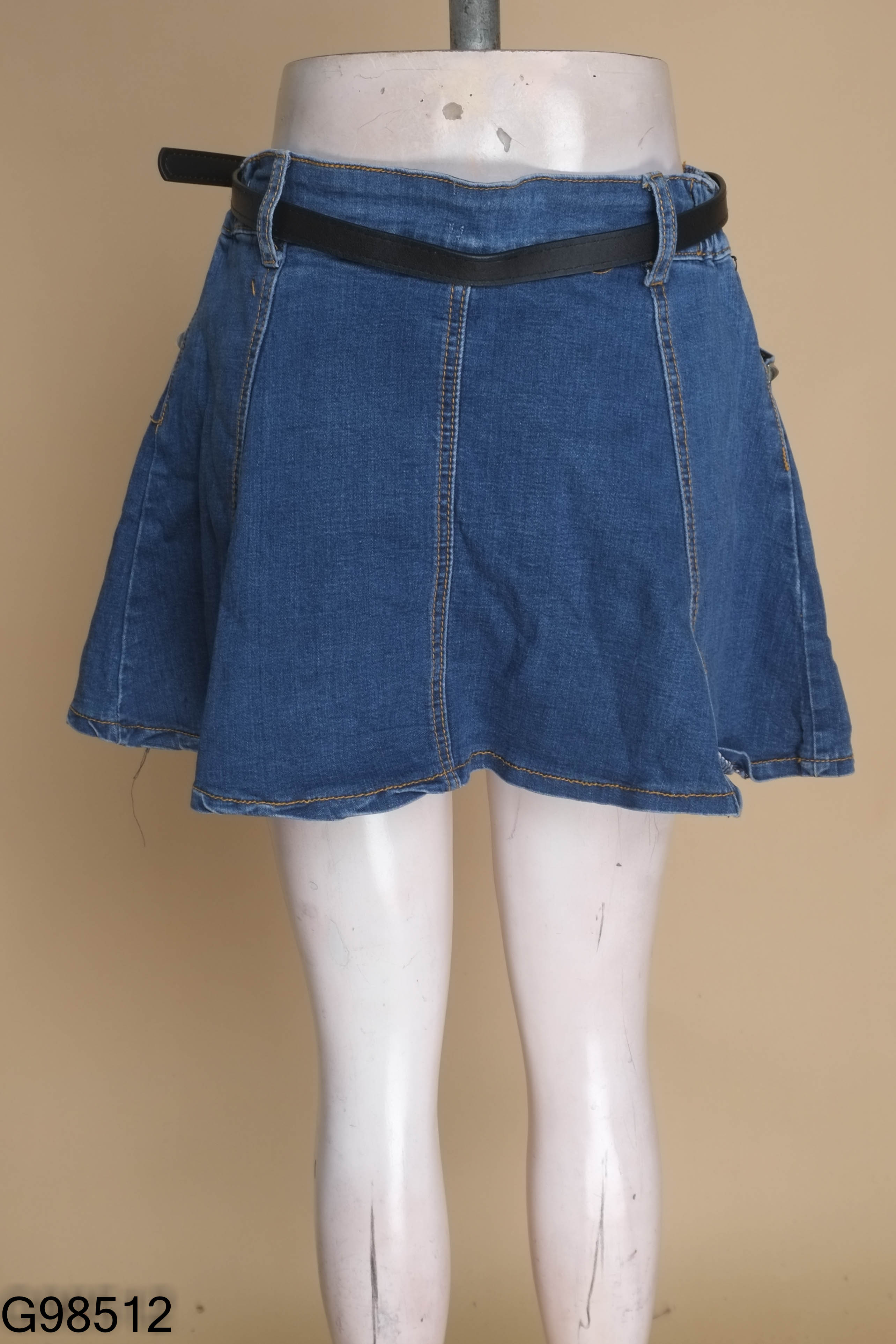 Chân váy jeans xanh