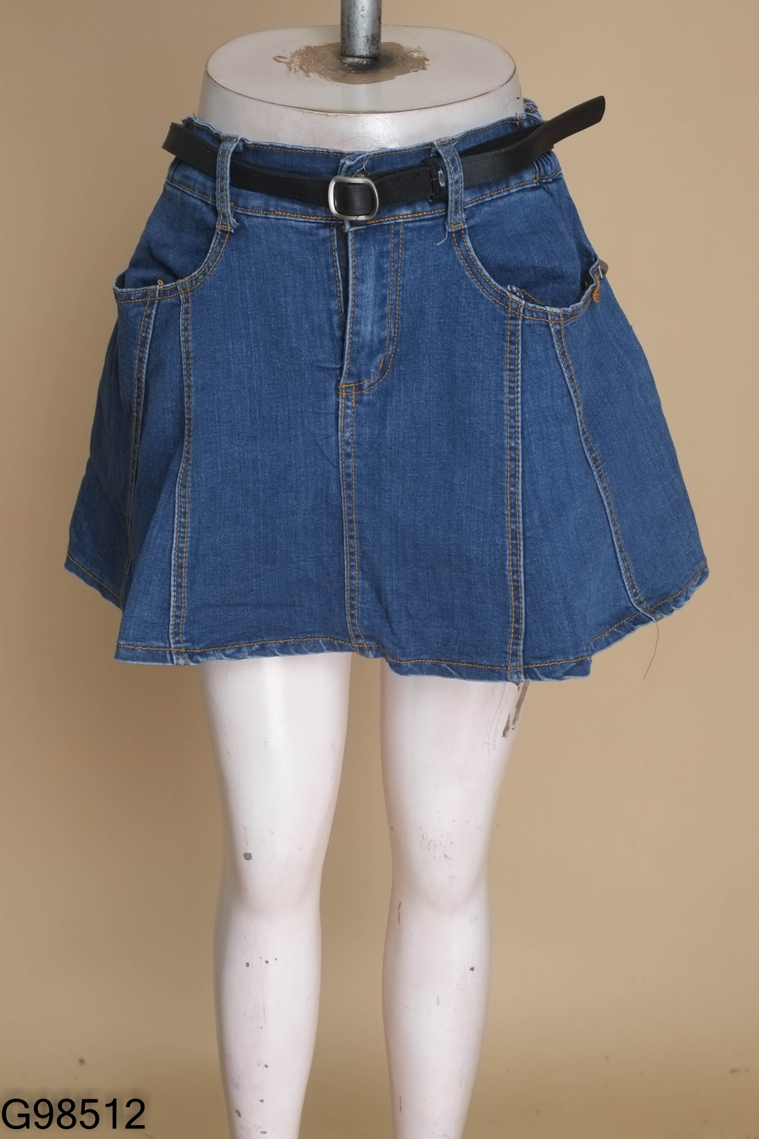 Chân váy jeans xanh