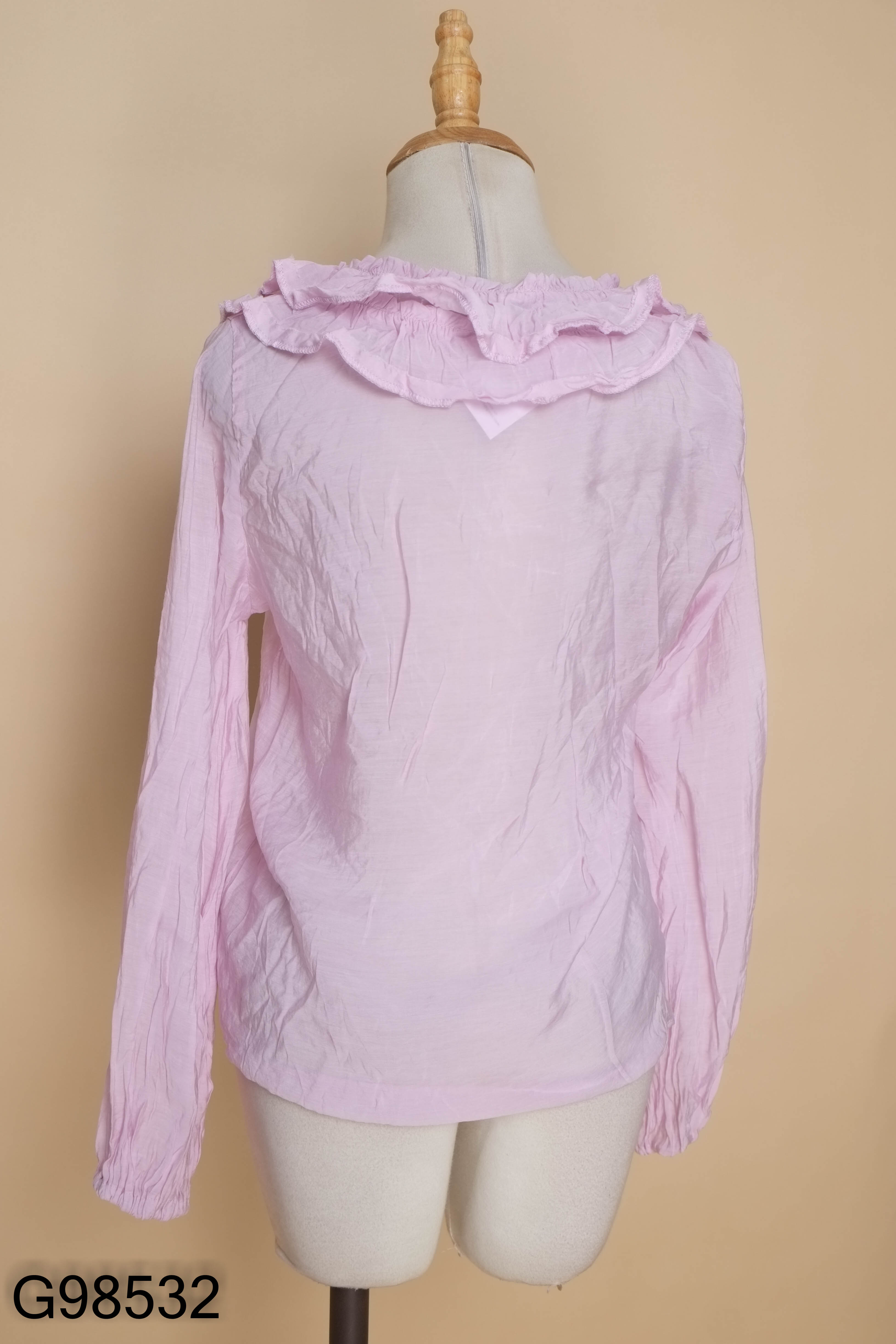 Áo ZARA tím cổ bèo