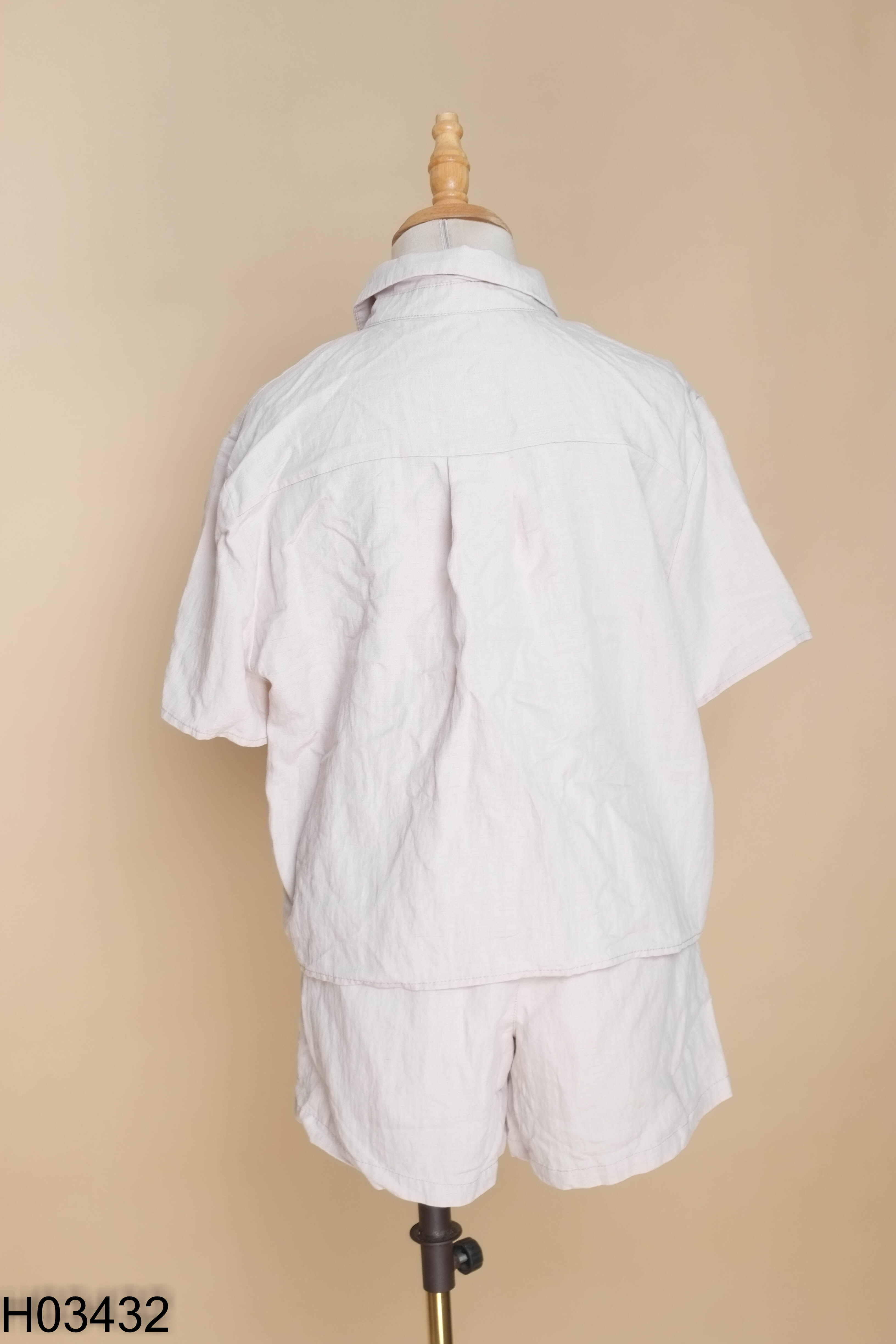 SET áo sơ mi xám+ quần shorts