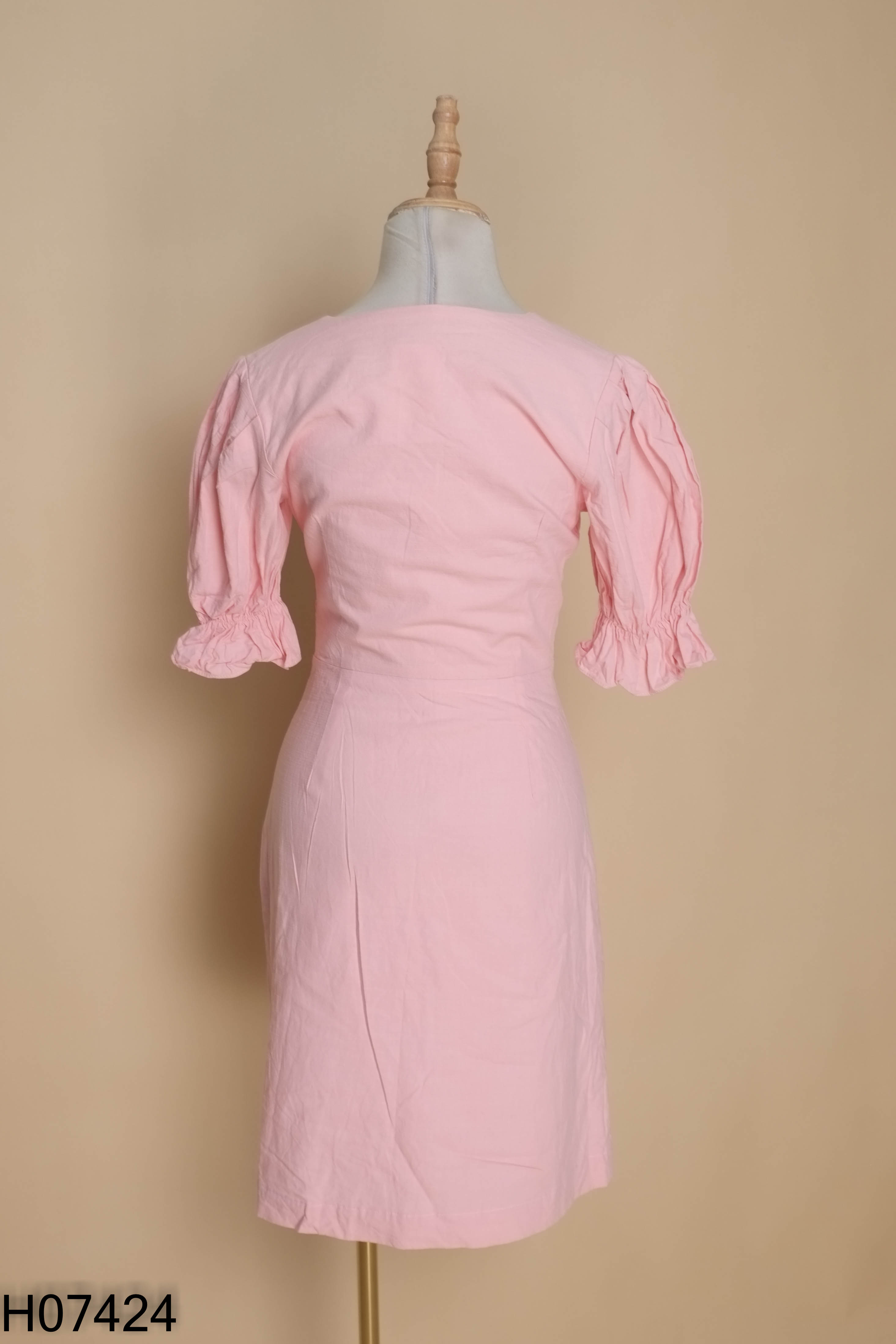 Váy HNOSS linen hồng