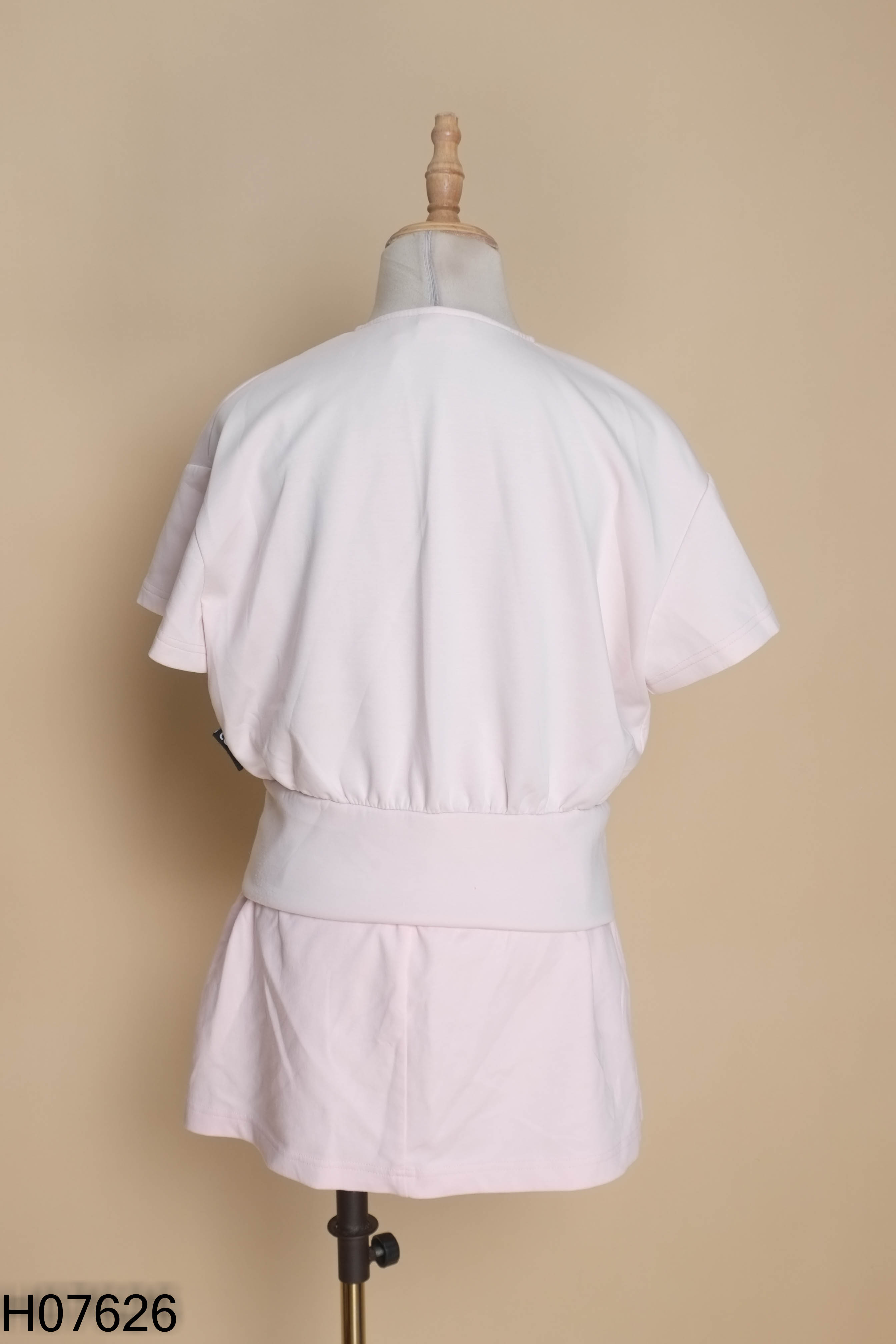 Set Áo hồng ECO CHIC kéo khóa + chân váy