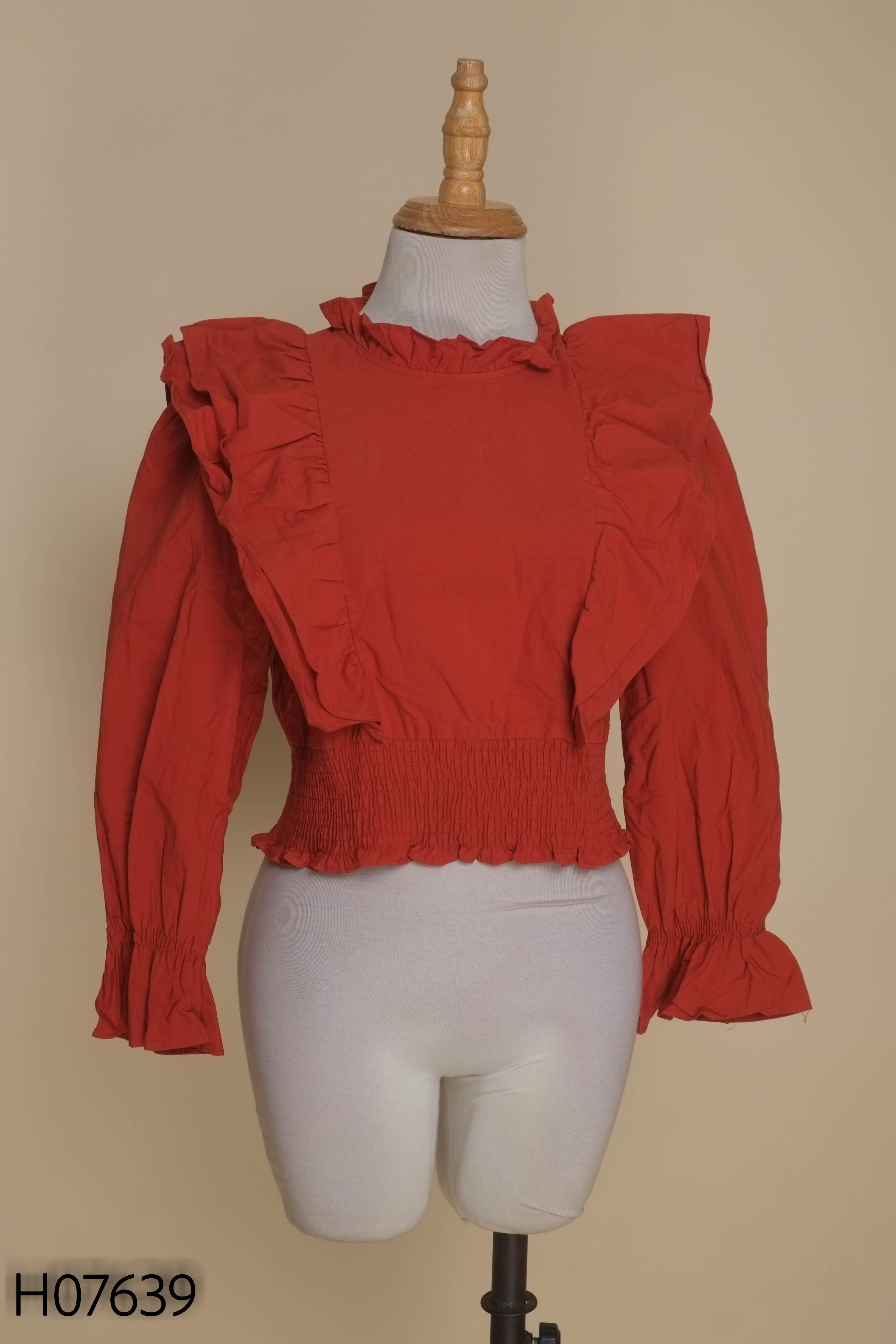 NEWTAG áo ZARA đỏ cam