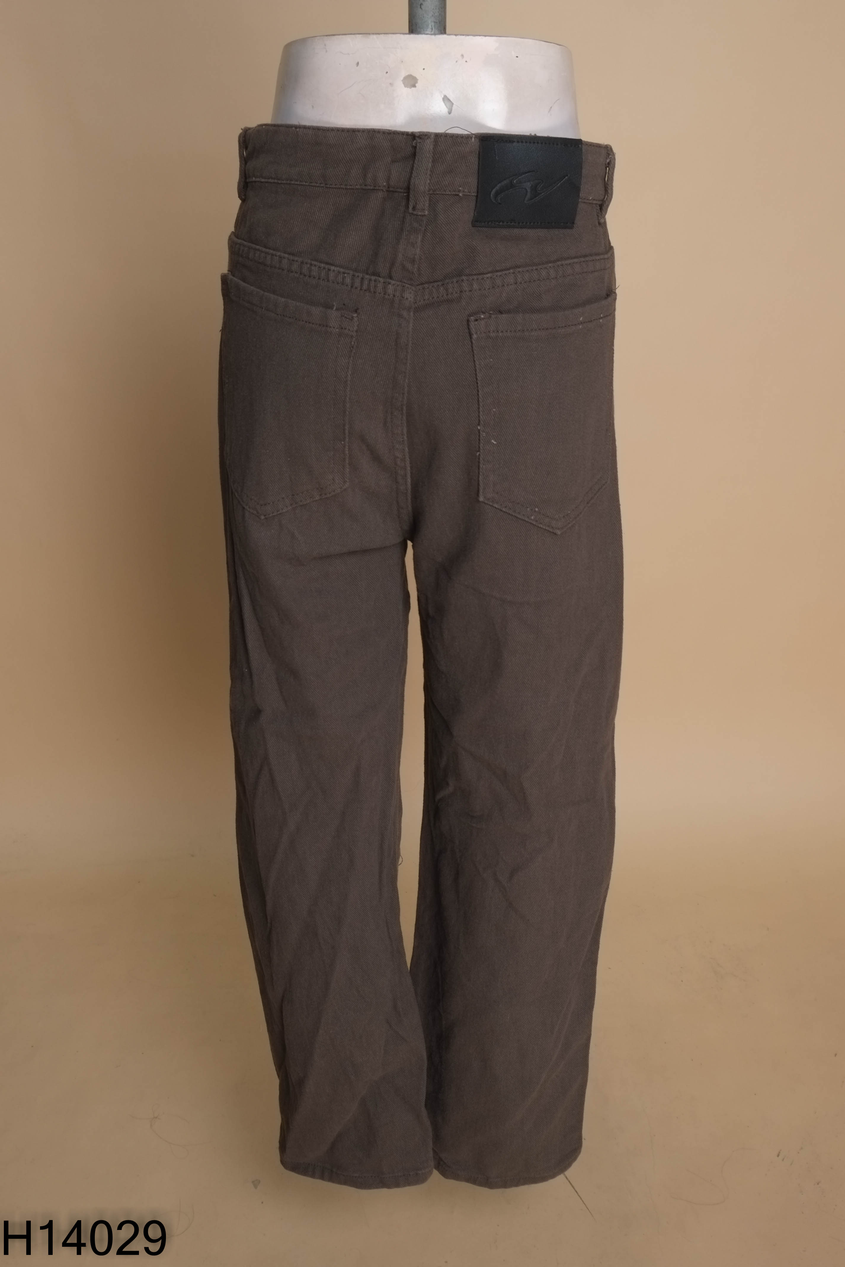 Quần jeans nâu trơn