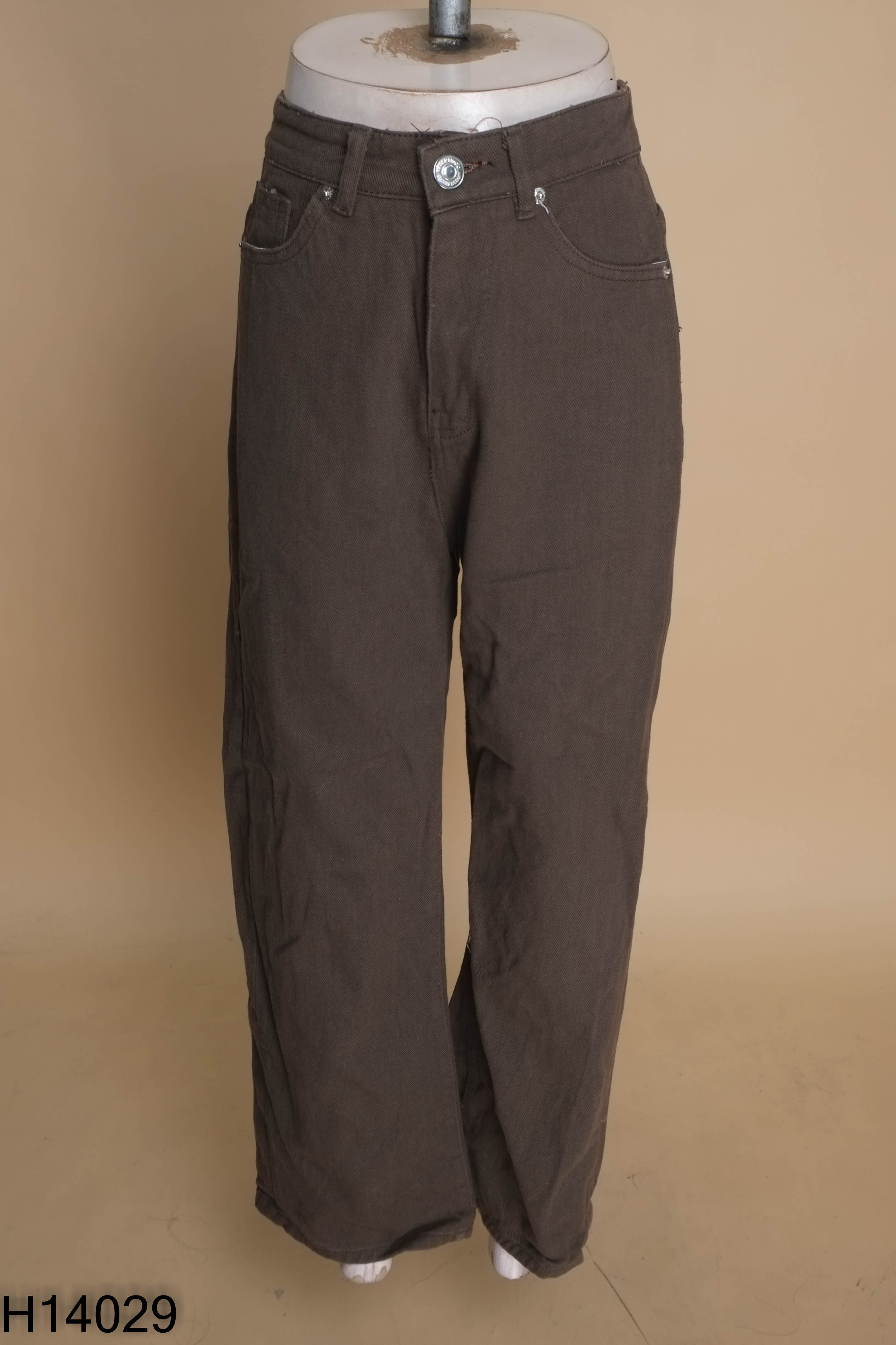 Quần jeans nâu trơn