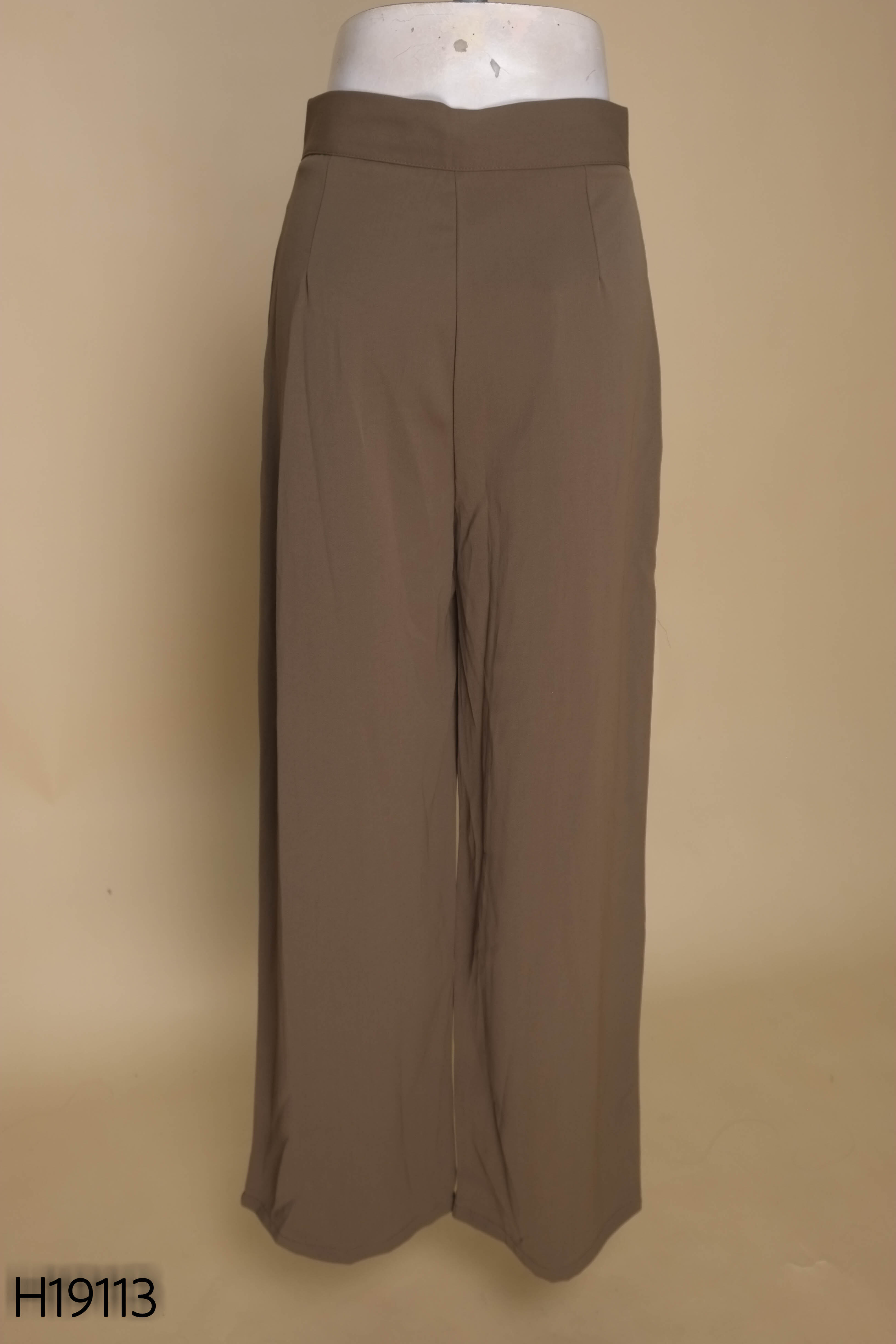 Newtag quần dài nâu trơn