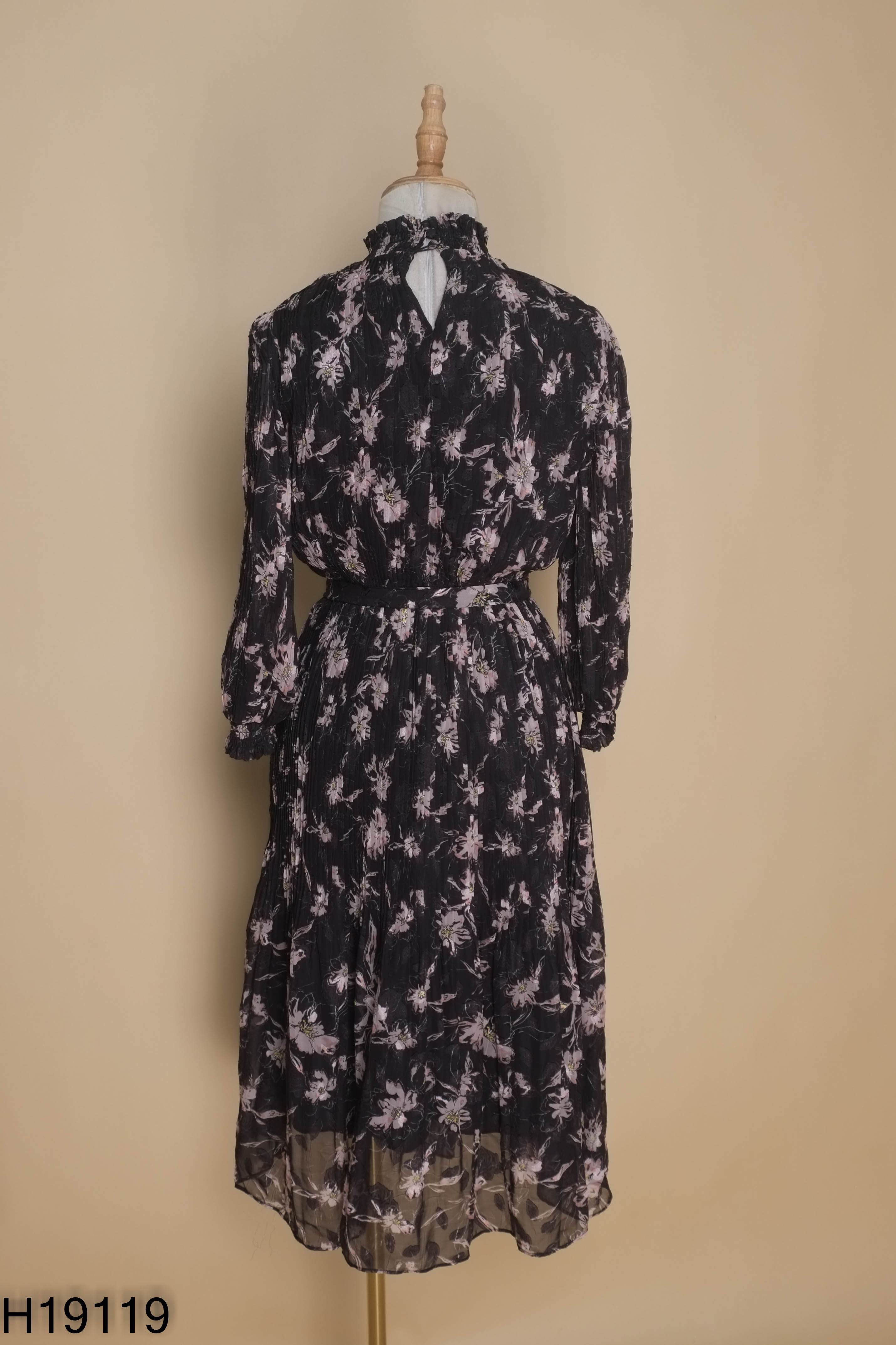 Váy VERO MODA đen phối hoa