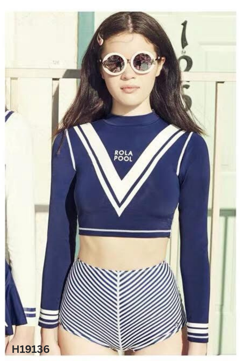 SET Áo Bikini 2 món xanh ROLAROLA + Quần xanh